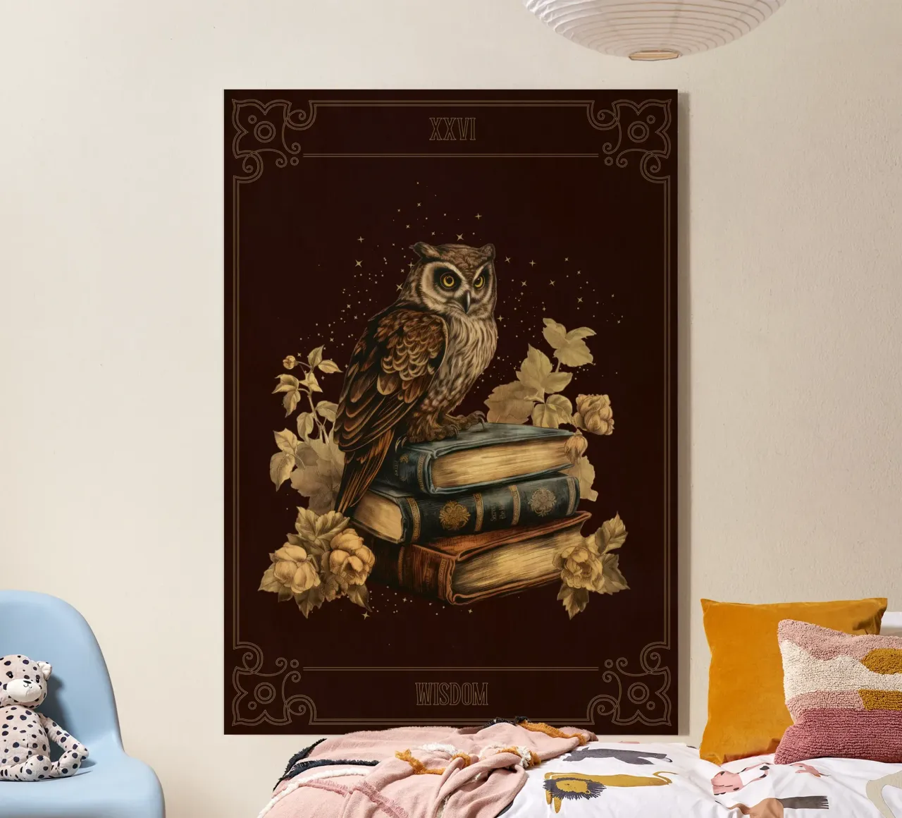 Gufo e libri plexiglass da Luna & Noctua