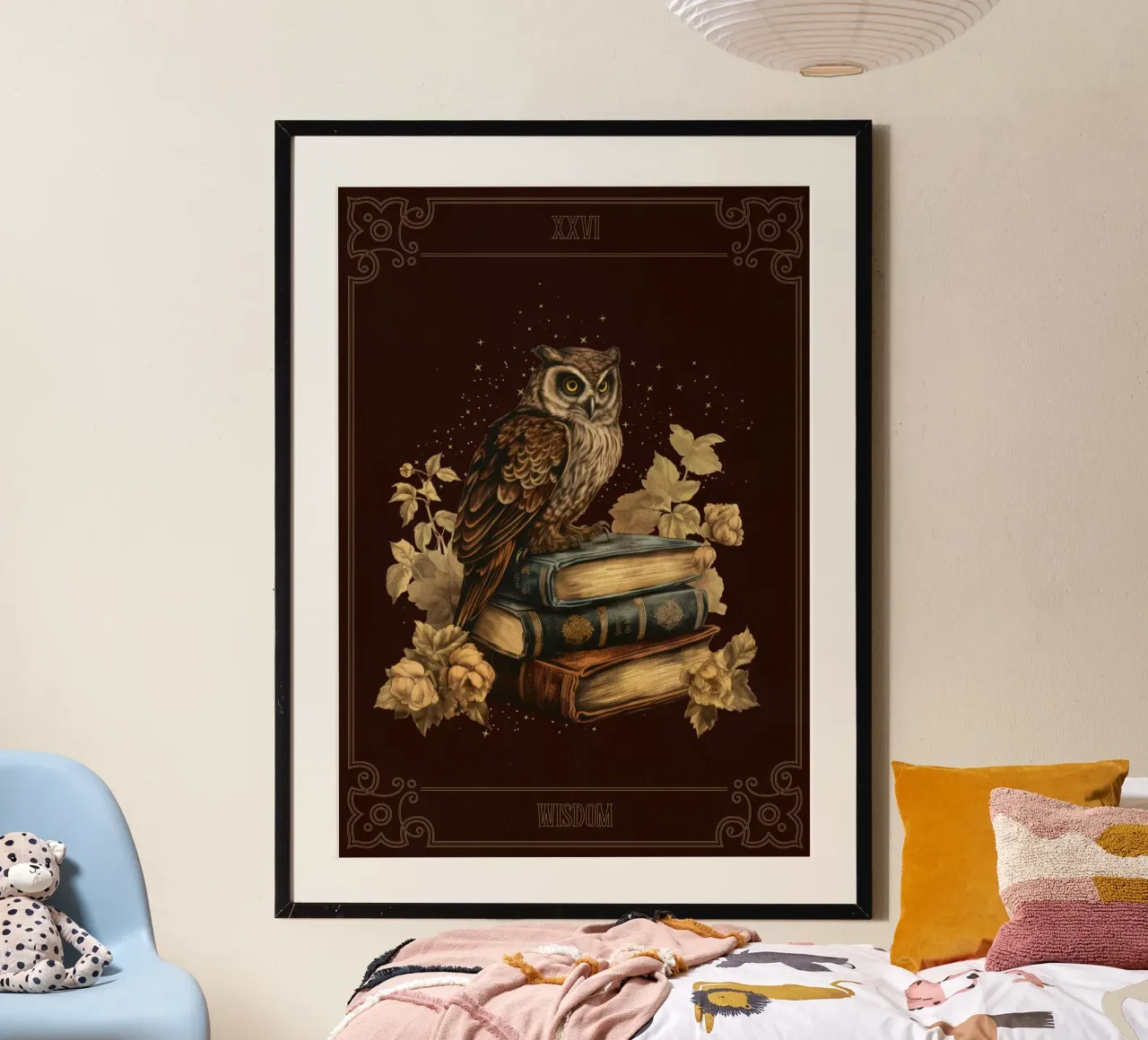 Gufo e libri carta hahnemühle da Luna & Noctua
