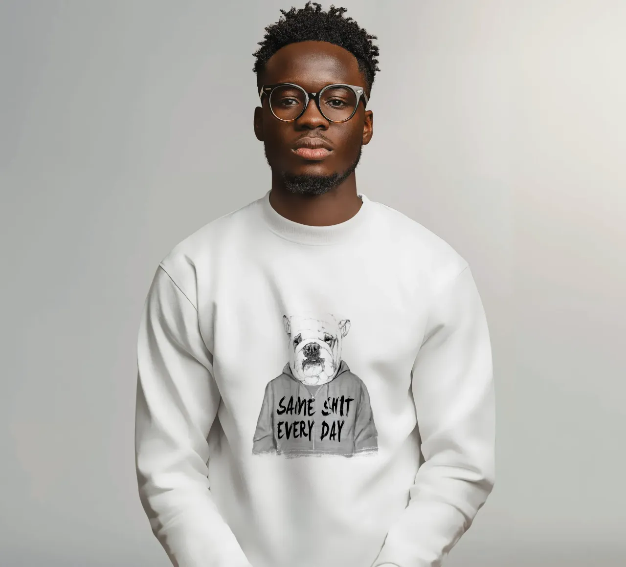Same shit every day Sweatshirt von Balazs Solti
