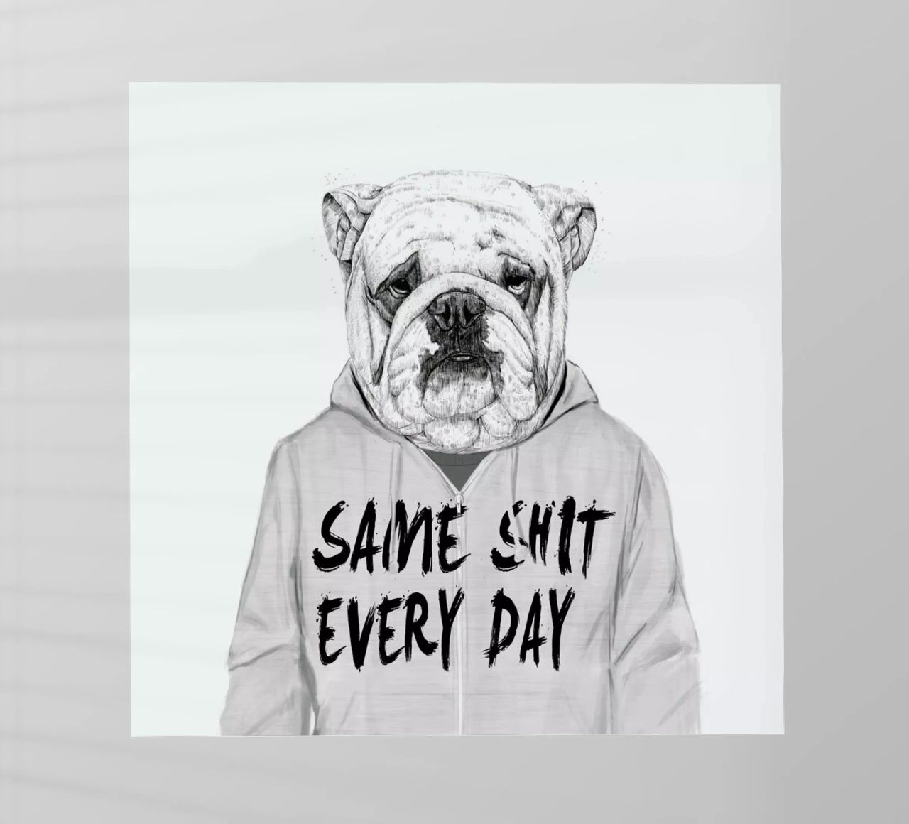 Same shit every day lámina retroiluminada de Balazs Solti
