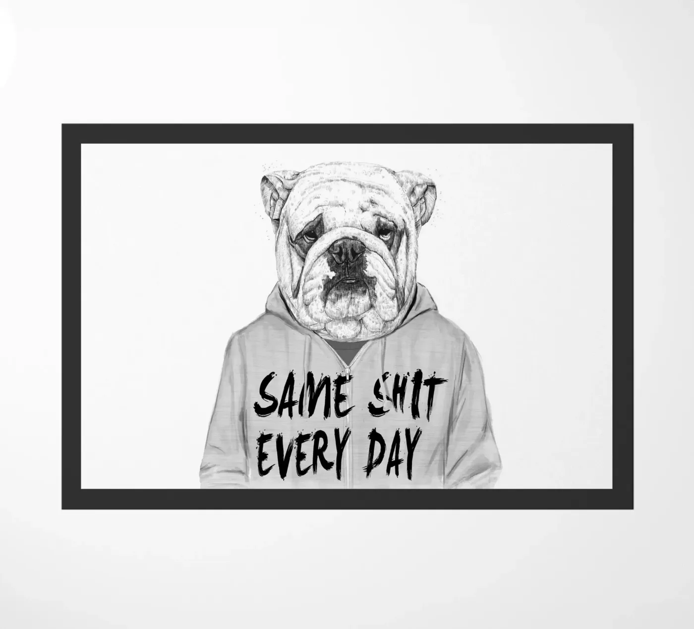 Same shit every day deurmat van Balazs Solti