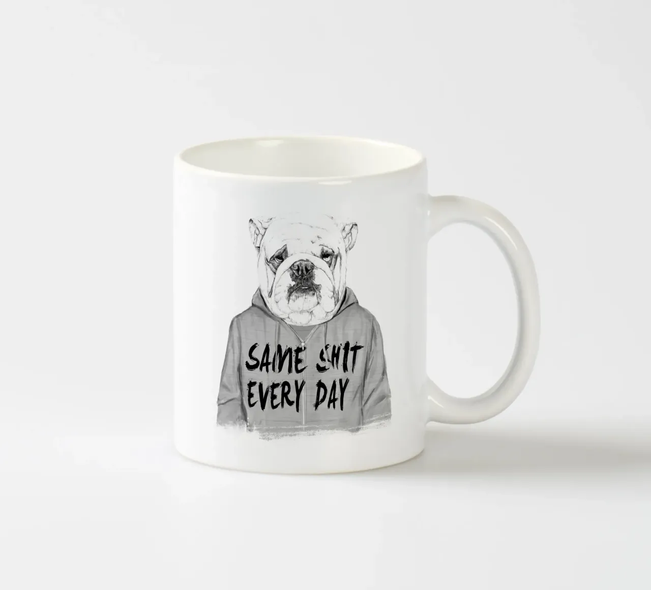 Same shit every day Keramik Tasse von Balazs Solti