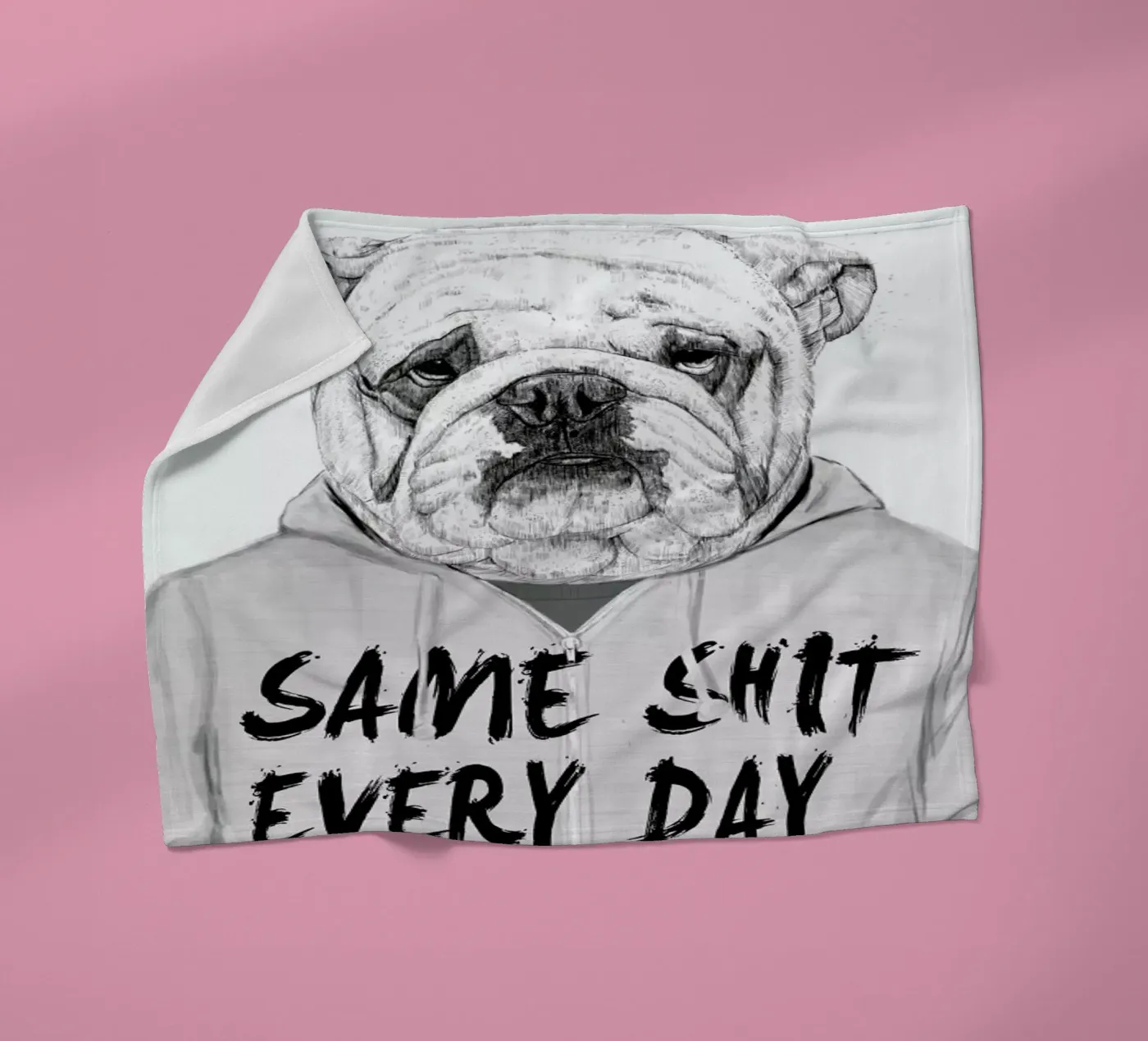 Same shit every day Fleecedecke von Balazs Solti