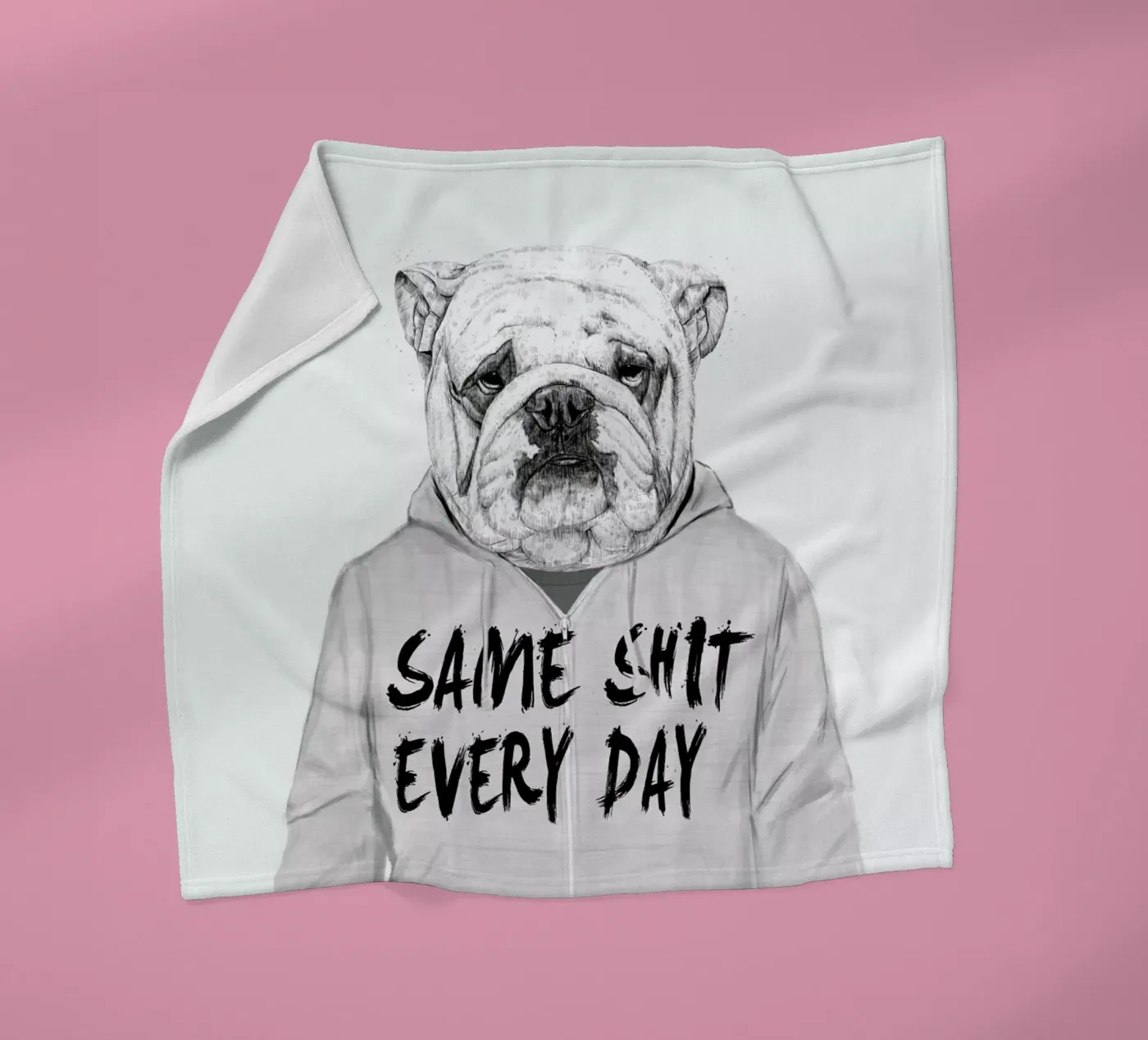 Same shit every day Fleecedecke von Balazs Solti