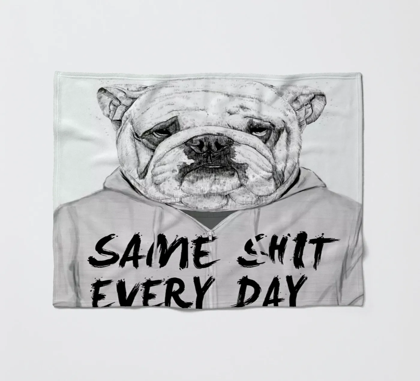 Same shit every day Fleecedecke von Balazs Solti