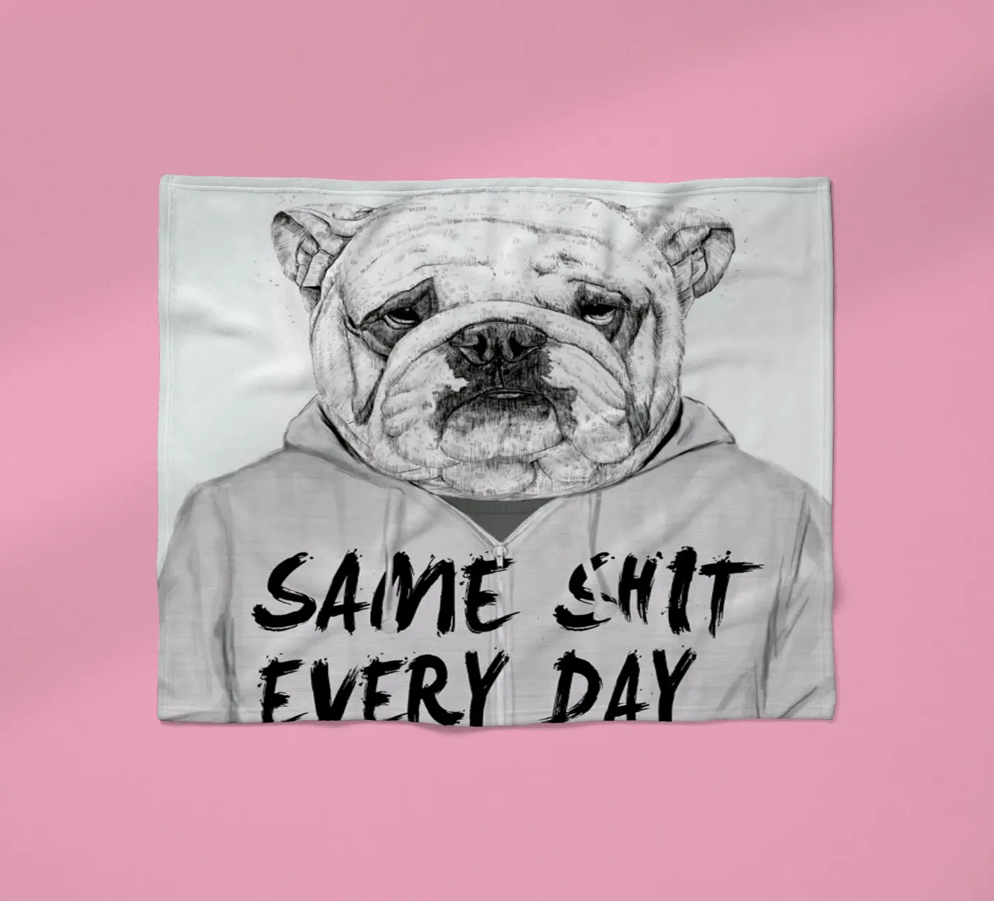 Same shit every day Fleecedecke von Balazs Solti