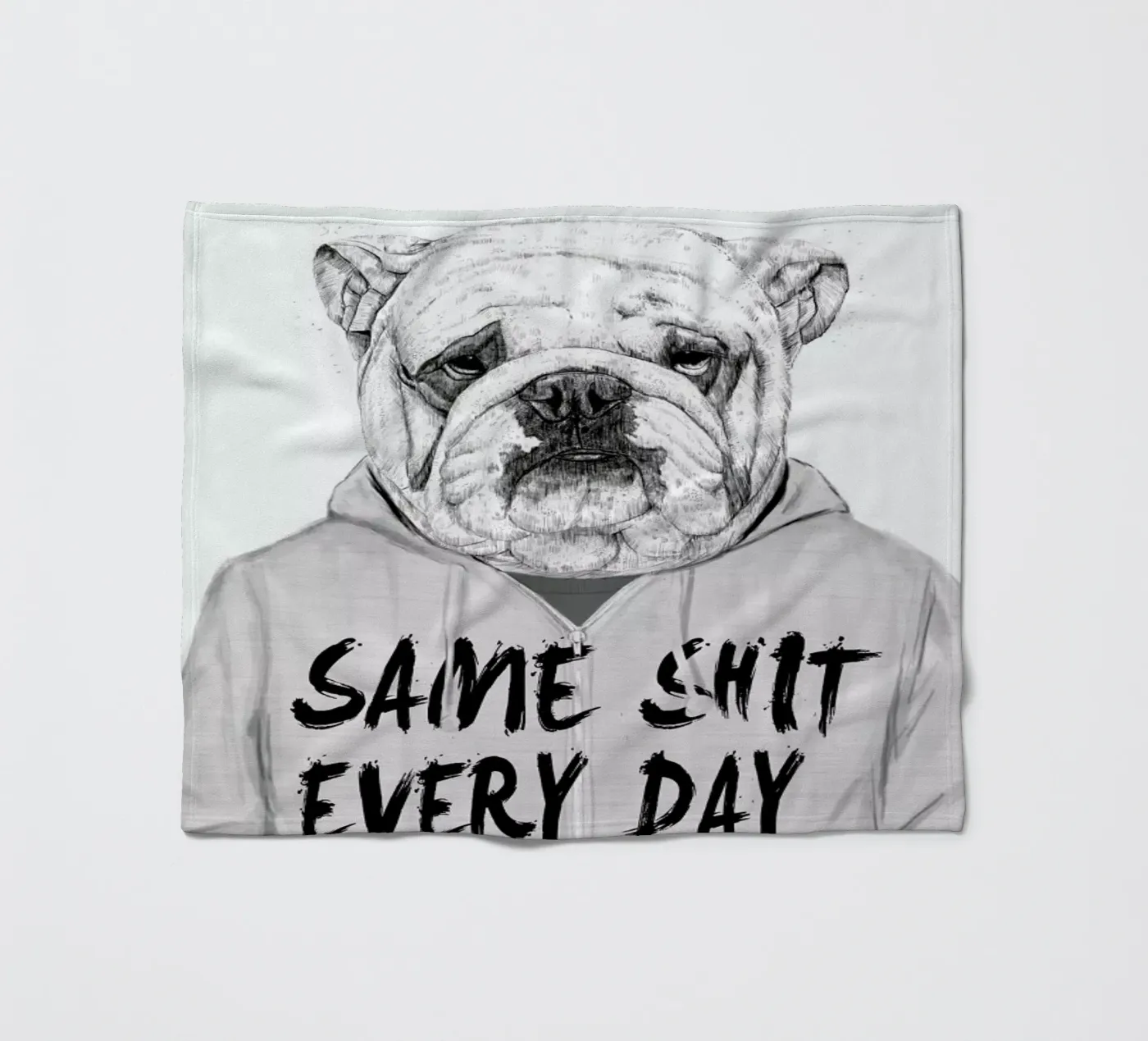 Same shit every day Fleecedecke von Balazs Solti