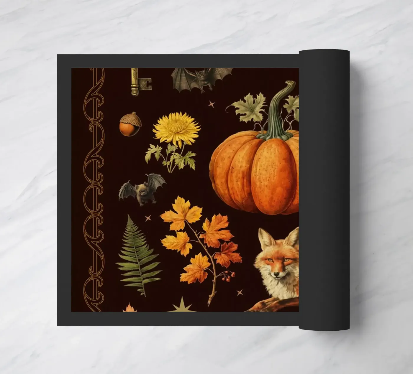 Herfst collage deurmat van Luna & Noctua