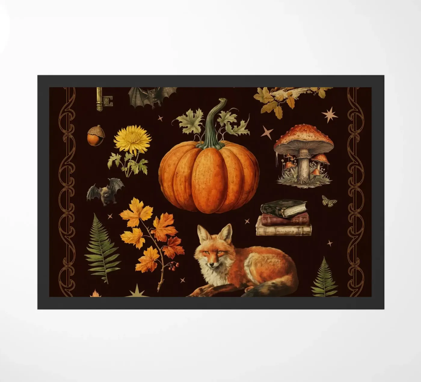 Herfst collage deurmat van Luna & Noctua