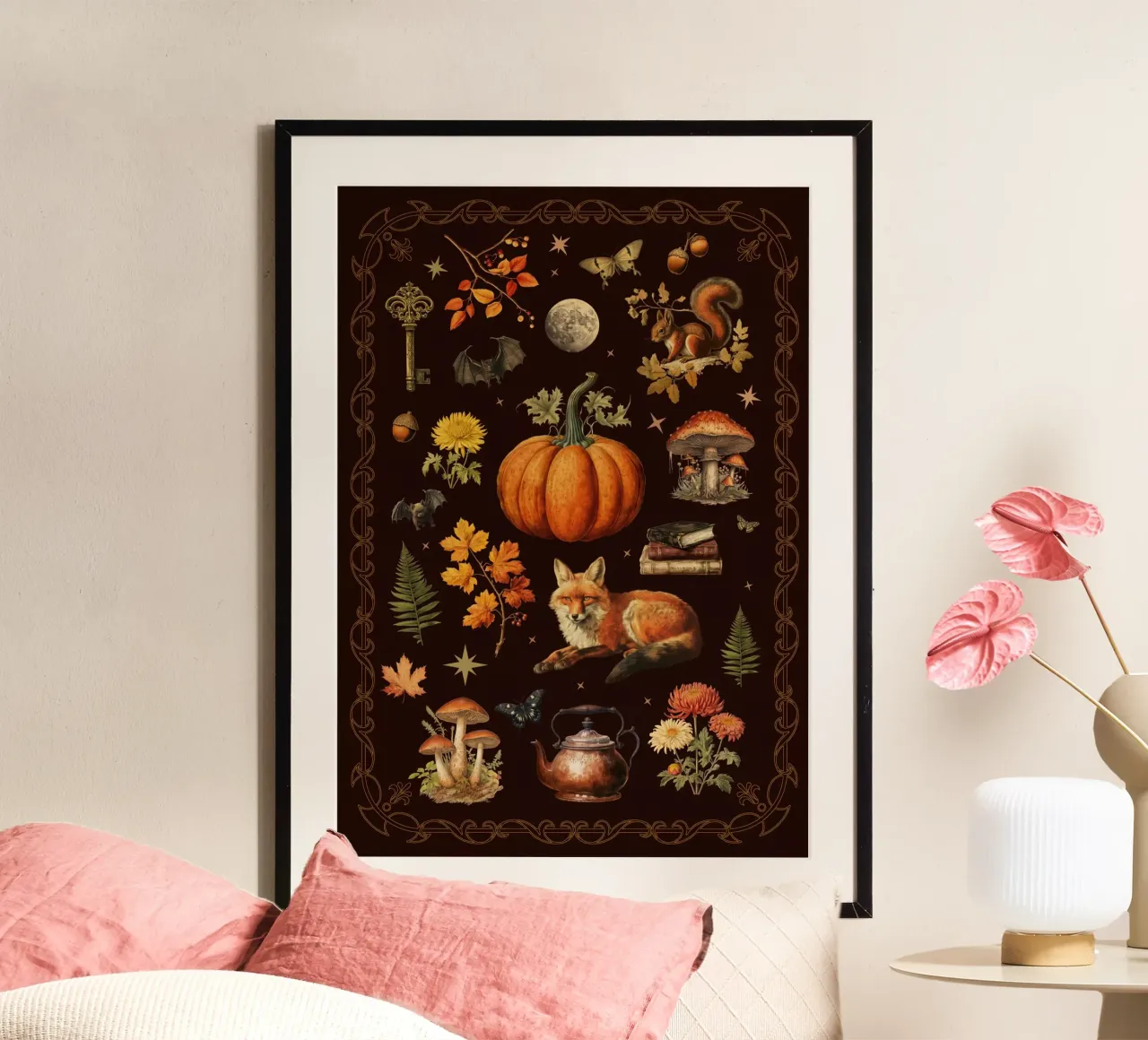 Collage autunnale poster da Luna & Noctua