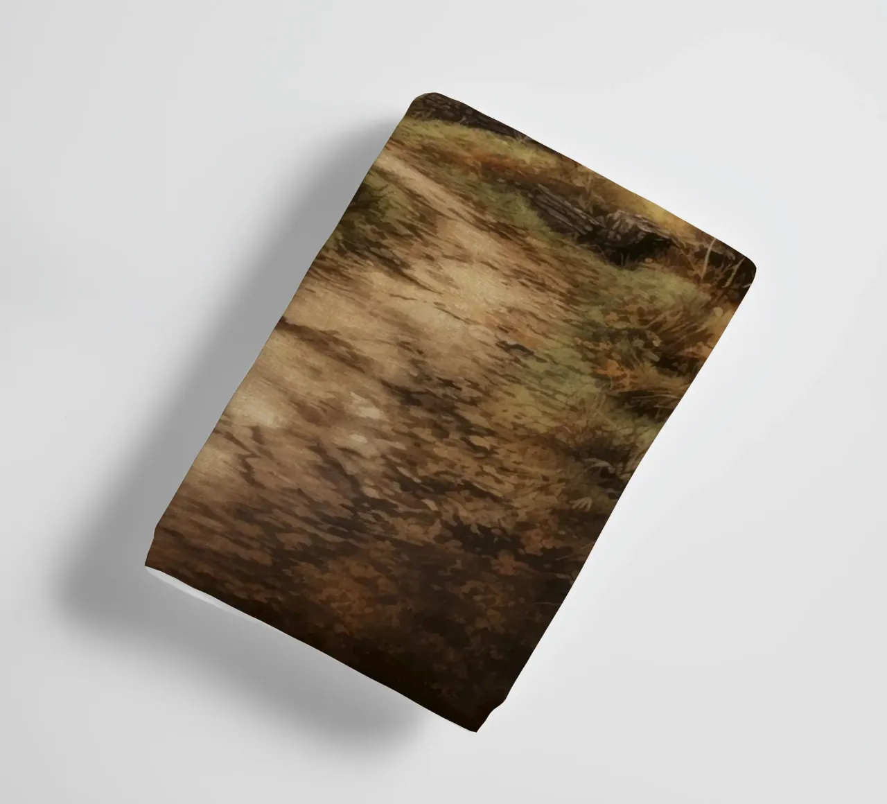 Hut in the autumn forest towel by Luna & Noctua