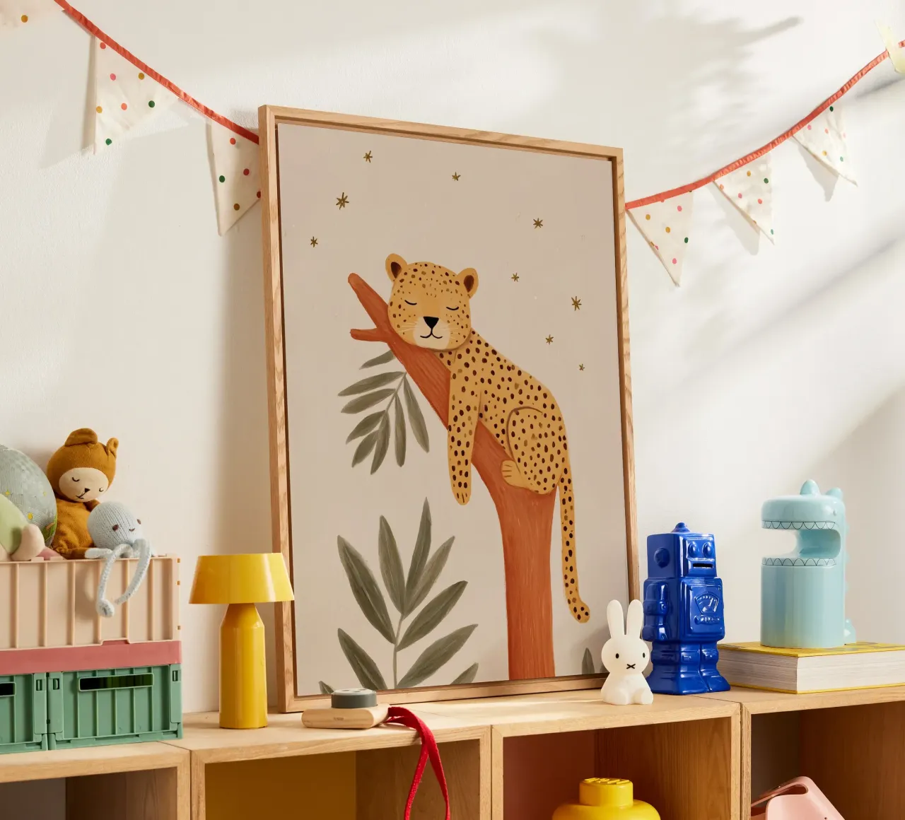 Sleeping Leopard plexiglass da Lille Verden