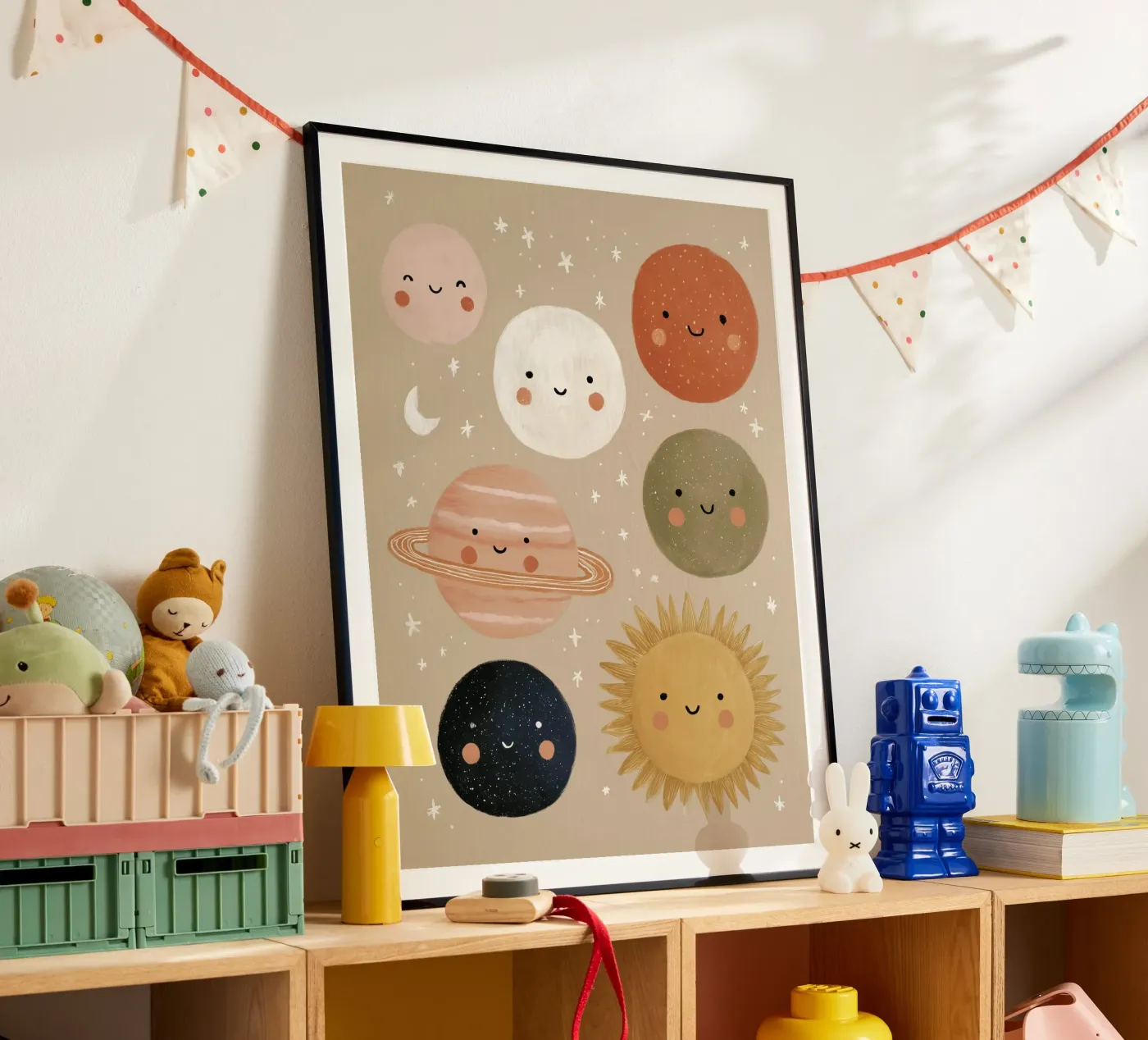 Cute Planets poster by Lille Verden