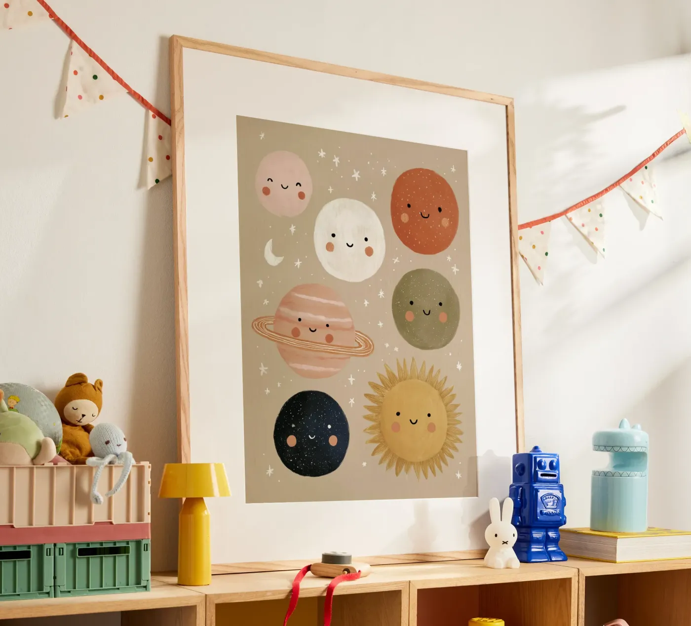 Cute Planets poster by Lille Verden
