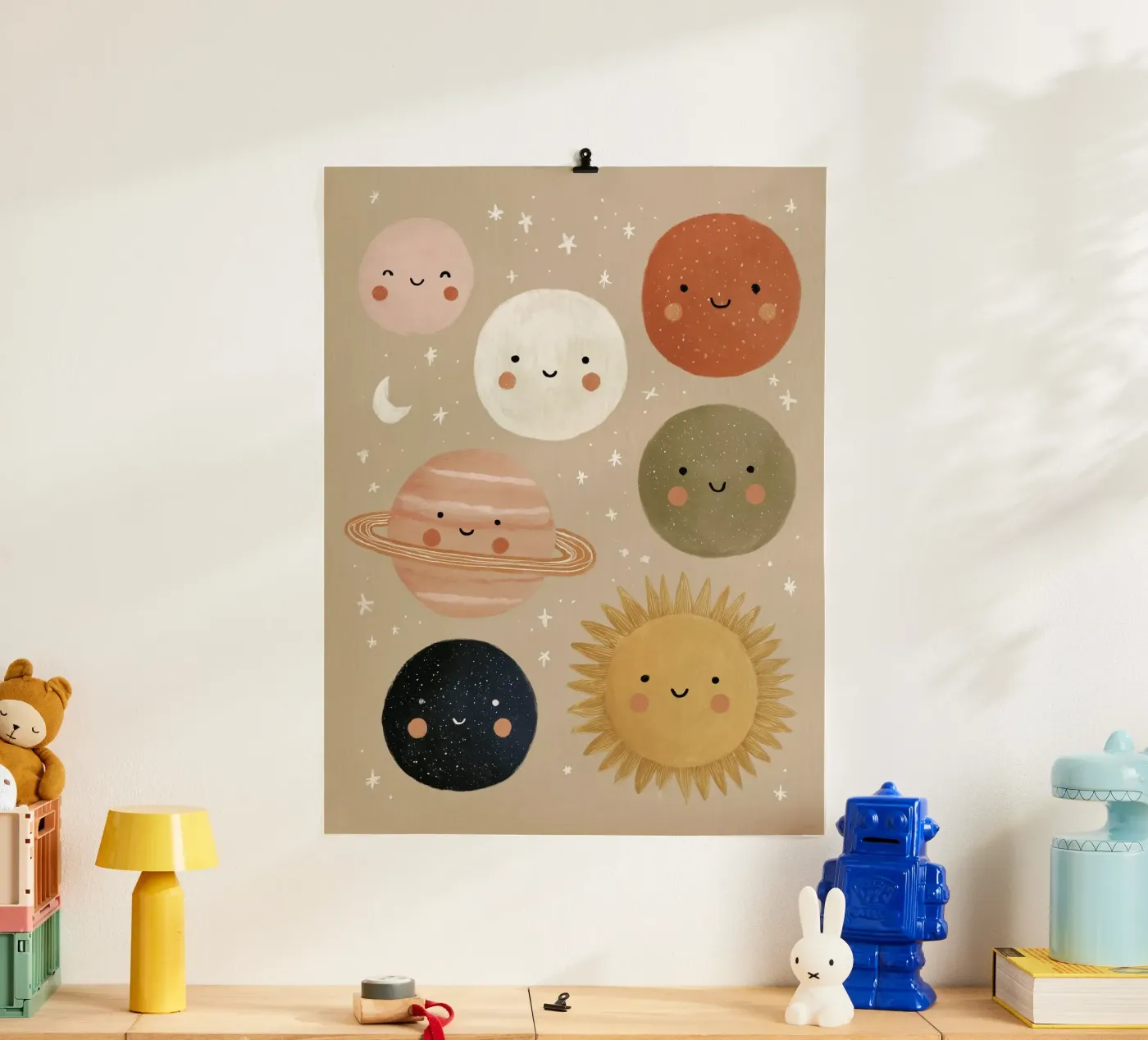 Cute Planets poster by Lille Verden
