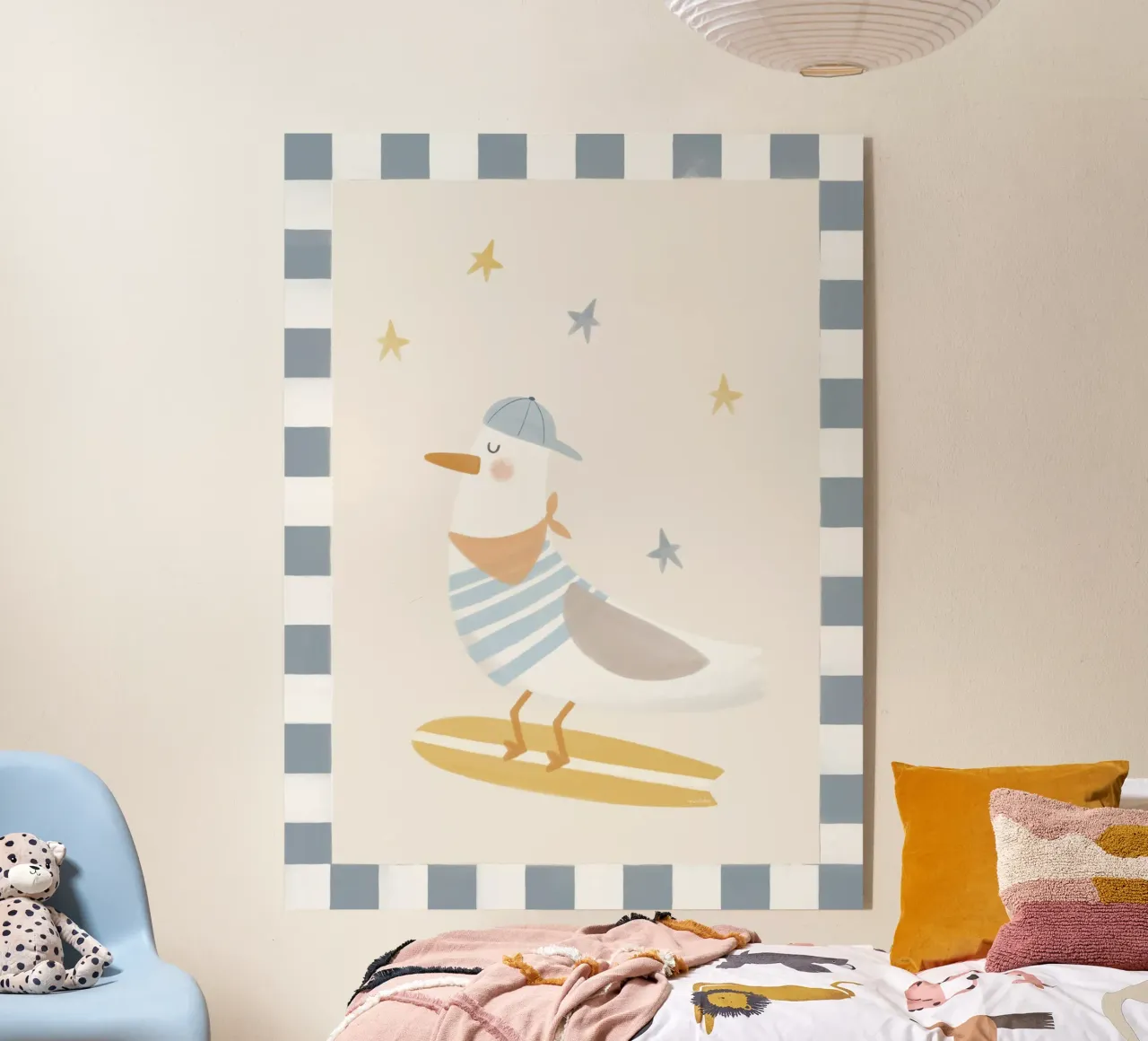 Surfing Seagull plexiglass da Menina Lisboa