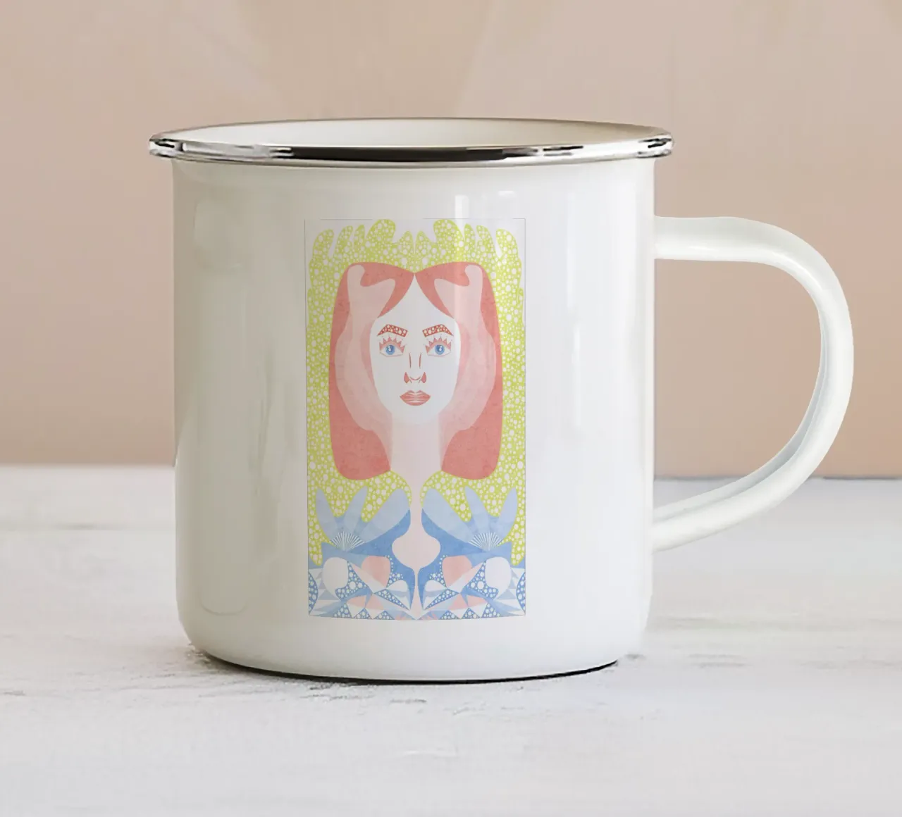 Luna tazza in smalto da lovely lines