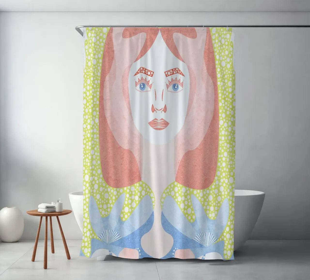 Luna shower curtain by lovely lines