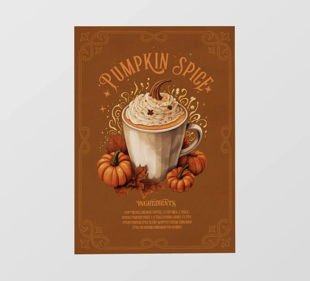 Pumpkin Spice telo in pvc da Luna & Noctua