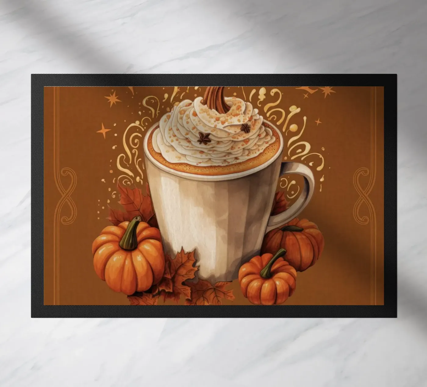 Pumpkin Spice doormat by Luna & Noctua