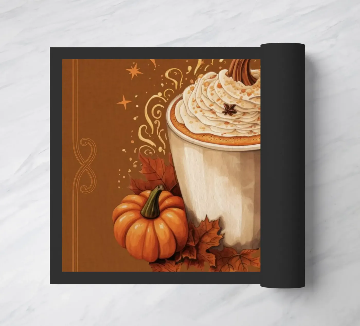 Pumpkin Spice doormat by Luna & Noctua