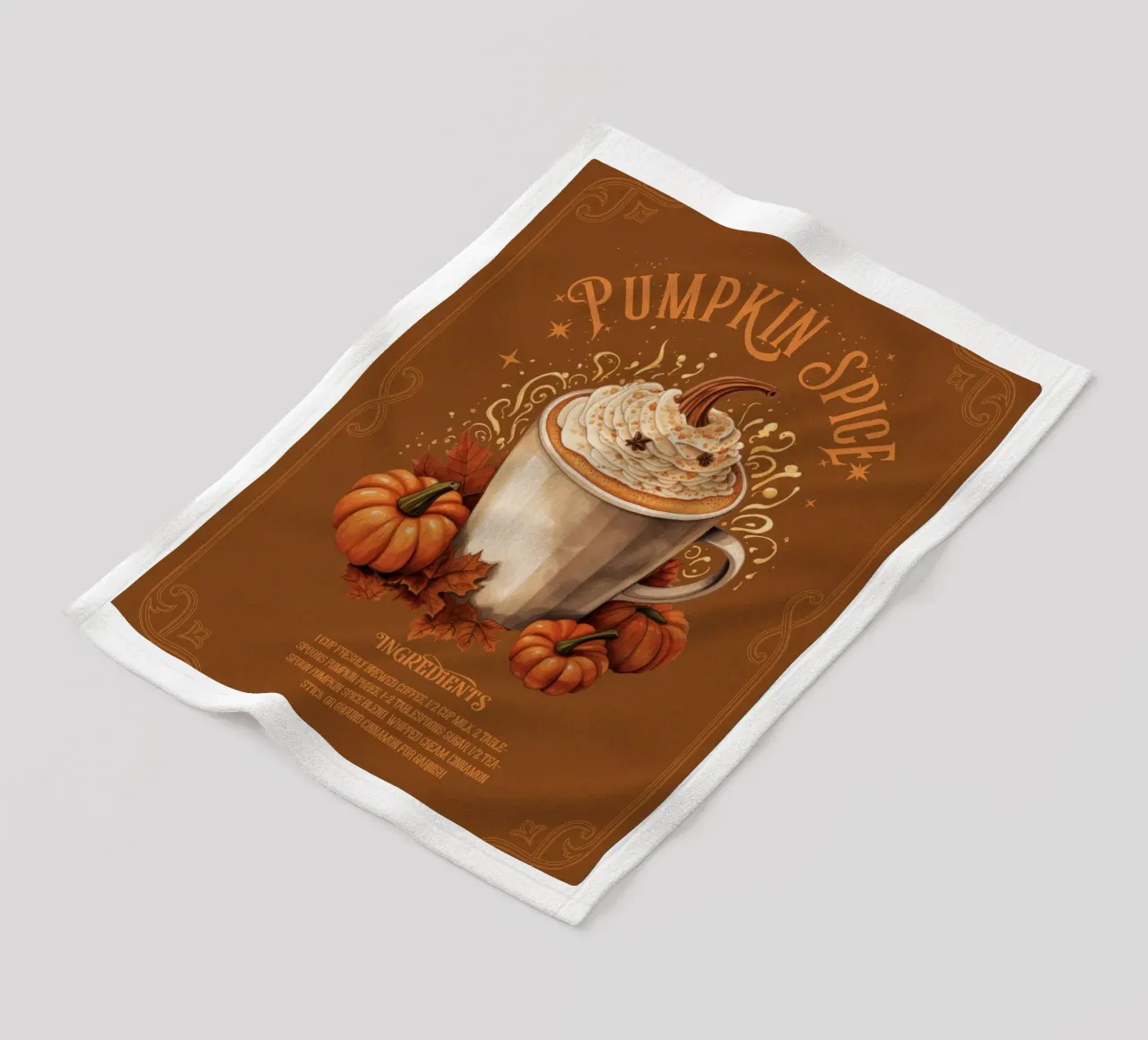 Pumpkin Spice coperta in pile da Luna & Noctua