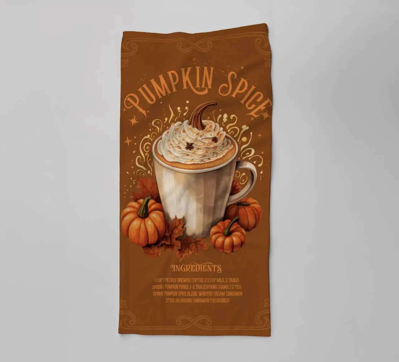 Pumpkin Spice asciugamano da bagno da Luna & Noctua