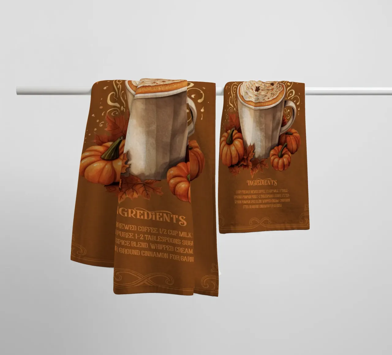 Pumpkin Spice asciugamano da bagno da Luna & Noctua