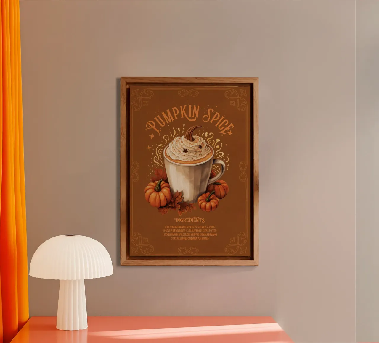 Pumpkin Spice alluminio dibond da Luna & Noctua