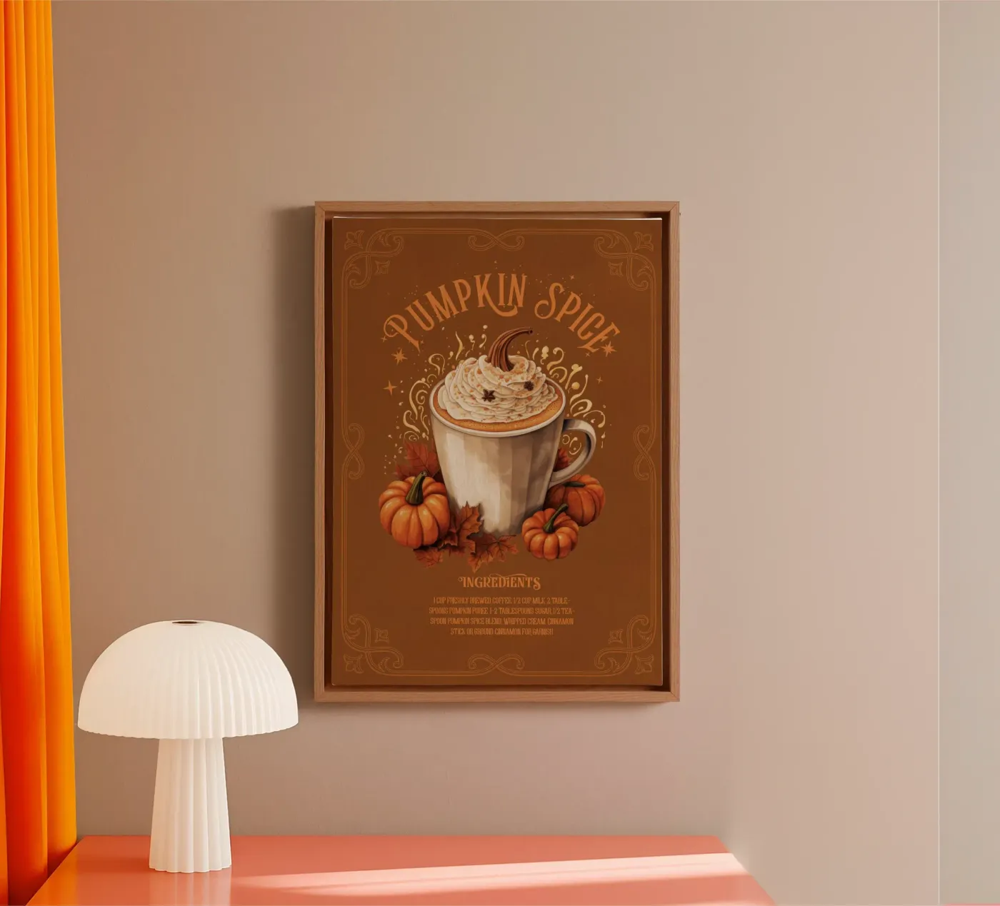 Pumpkin Spice canvas van Luna & Noctua