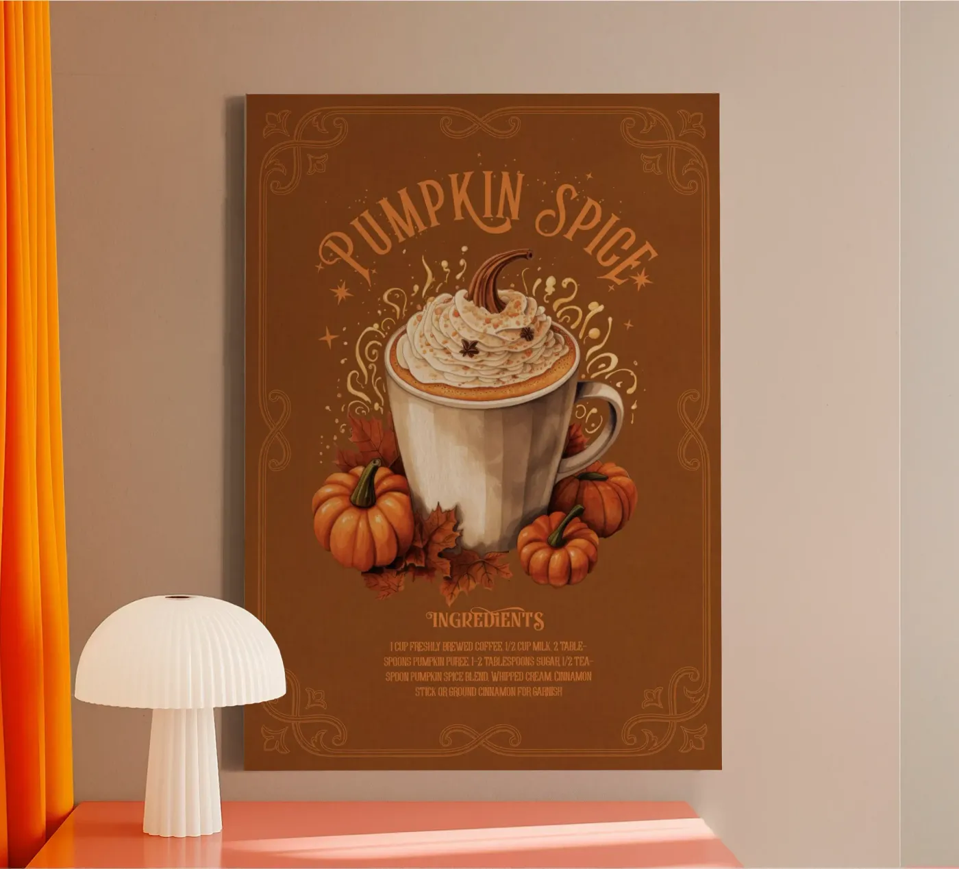 Pumpkin Spice canvas van Luna & Noctua