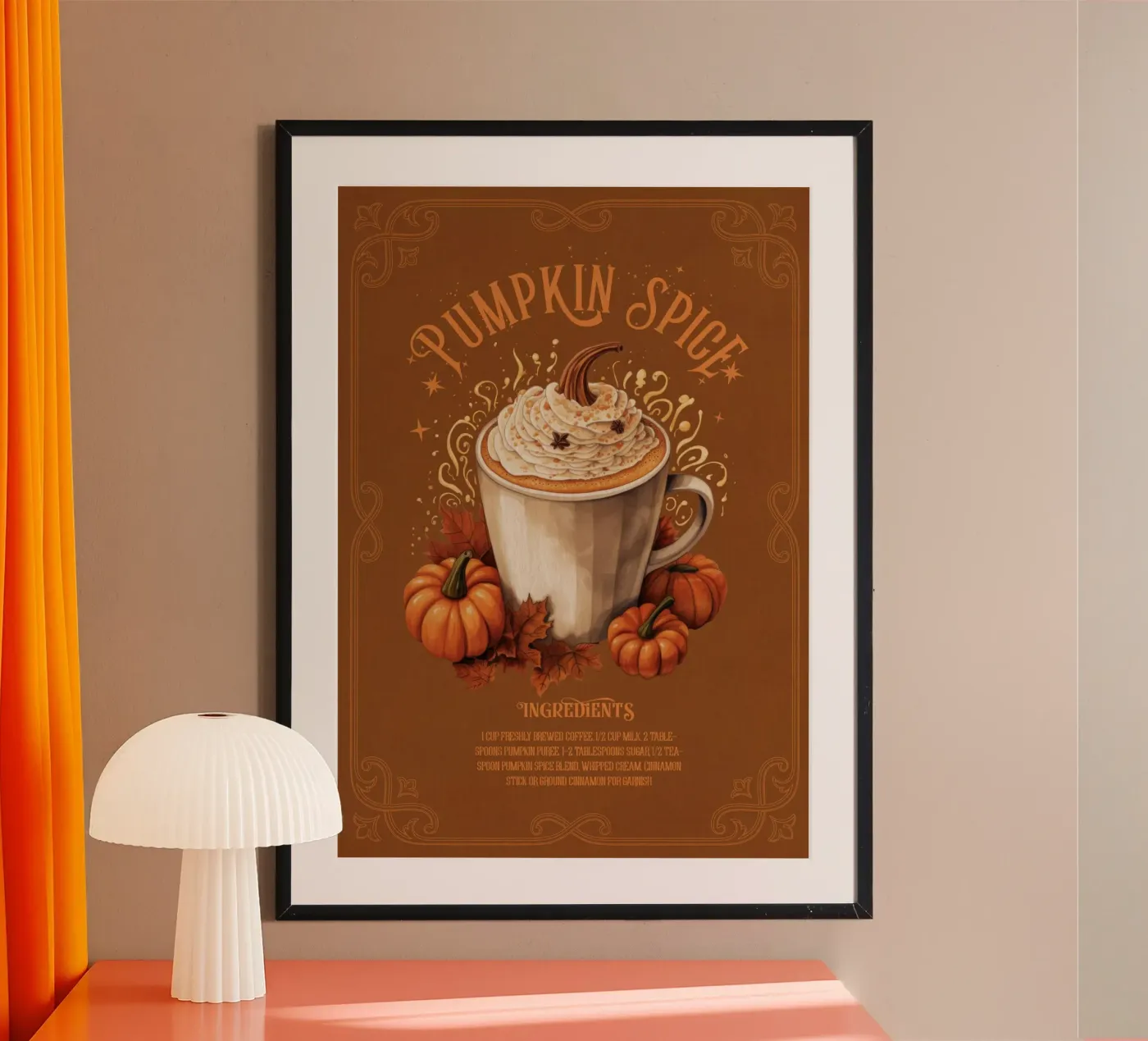 Pumpkin Spice Poster von Luna & Noctua