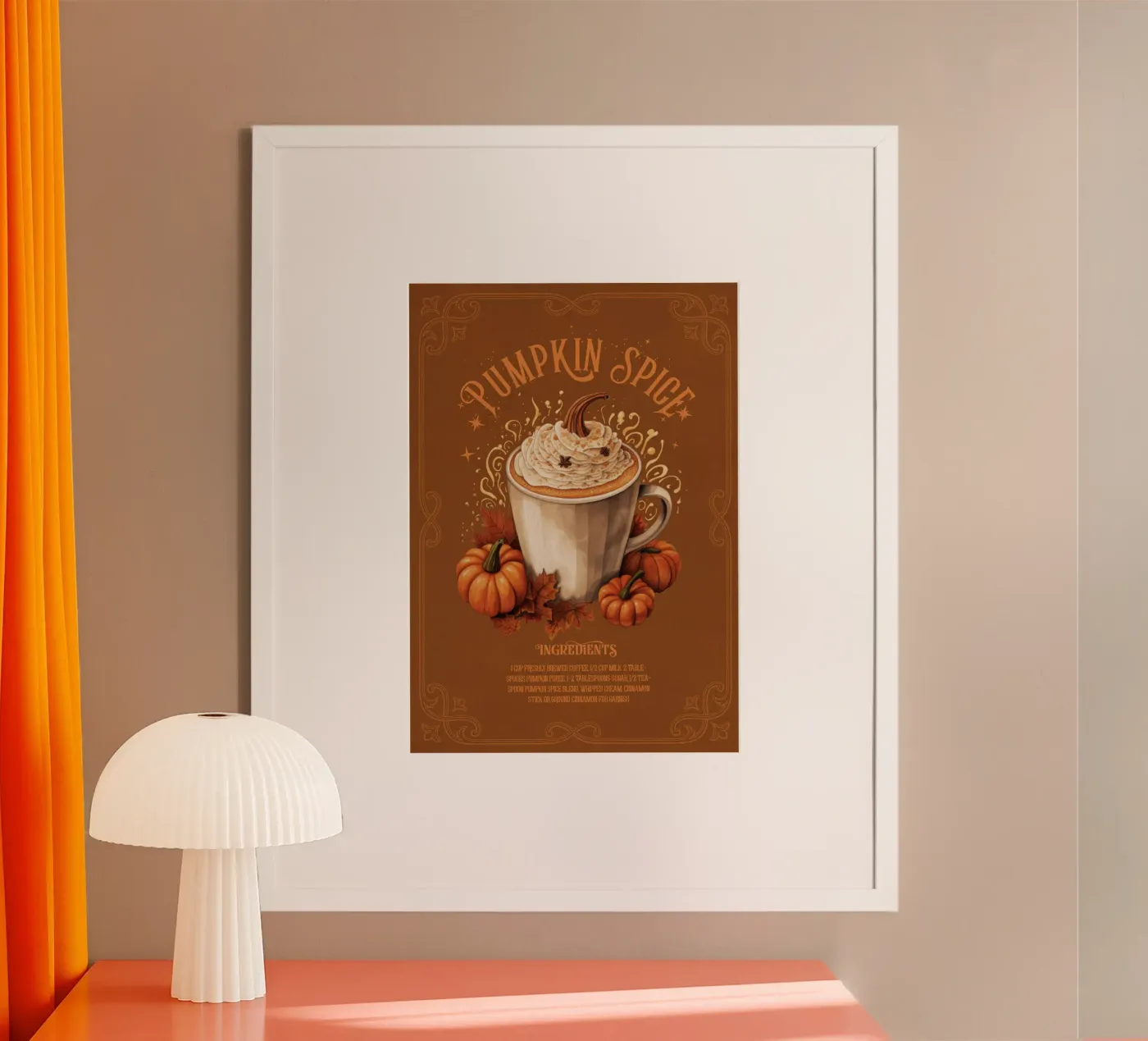 Pumpkin Spice Poster von Luna & Noctua