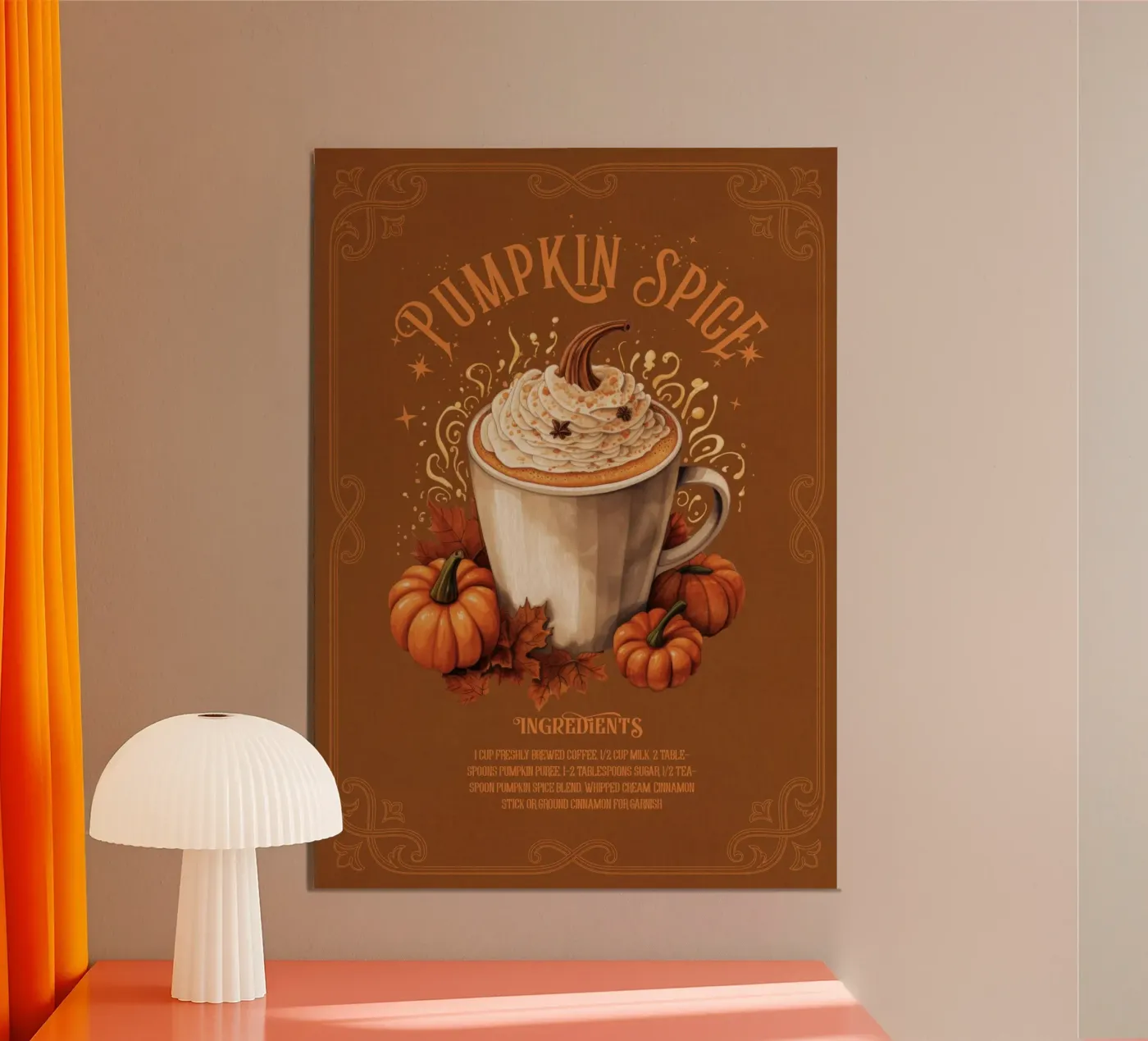 Pumpkin Spice Poster von Luna & Noctua