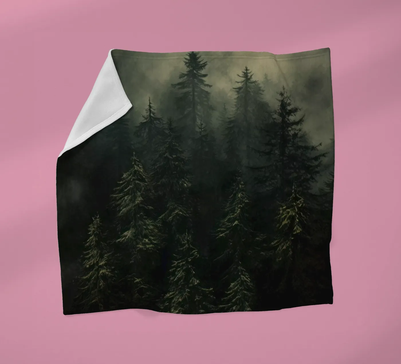 Forest fleece blanket by Luna & Noctua