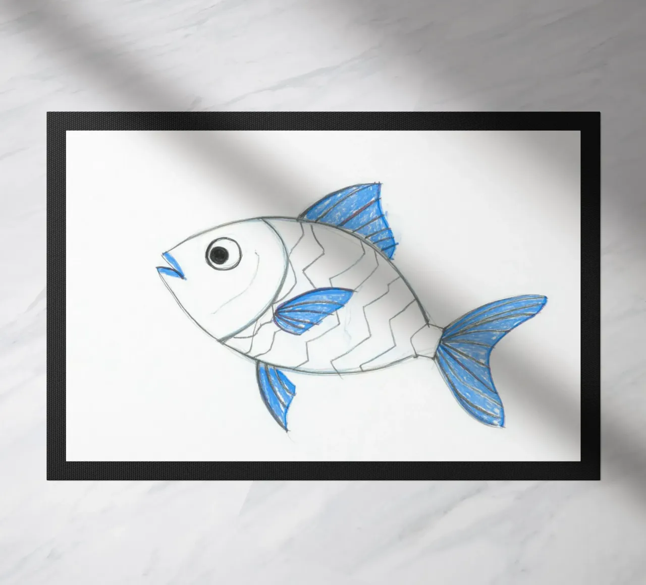 Fishtime deurmat van Tabea Jule