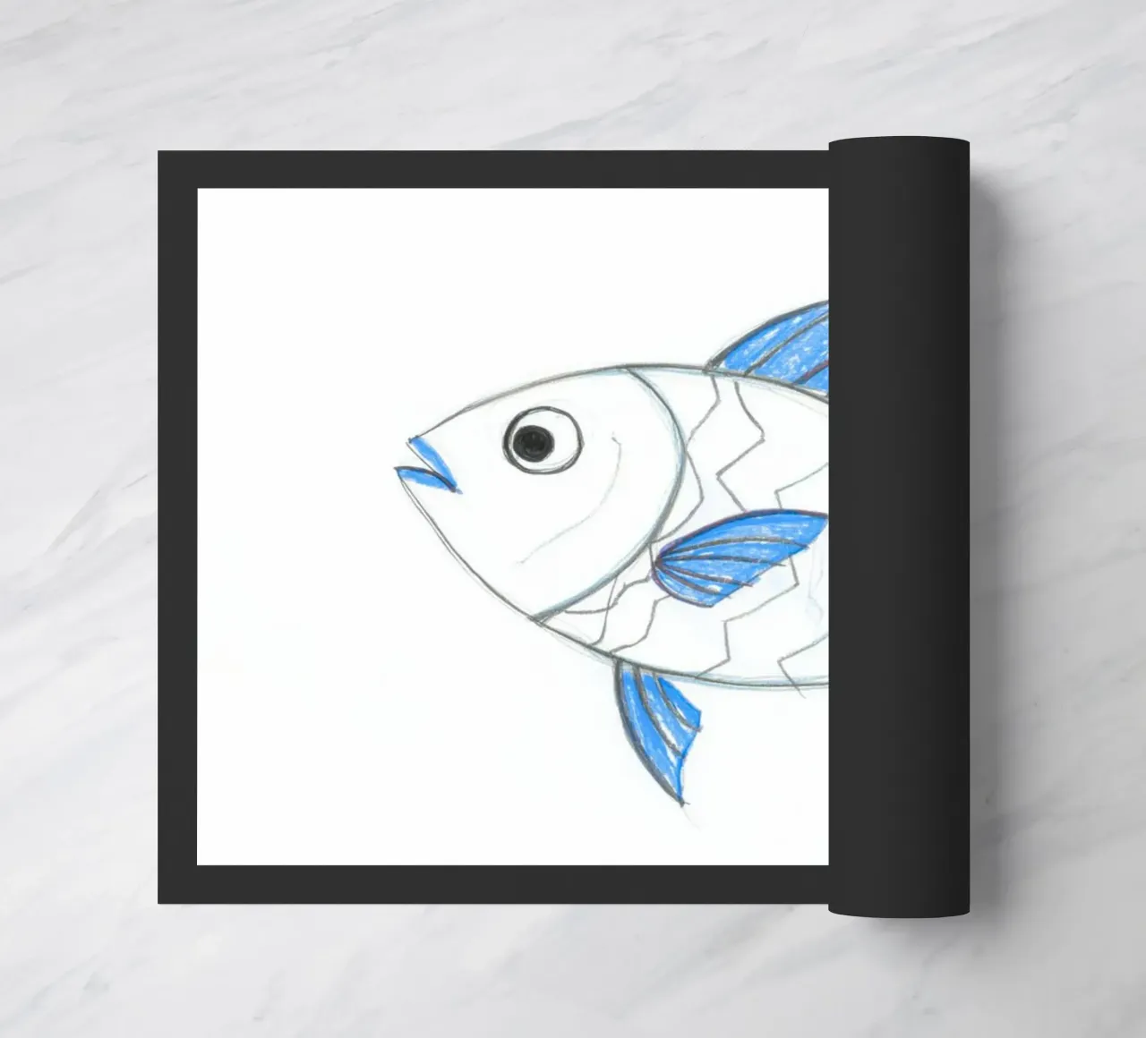 Fishtime deurmat van Tabea Jule