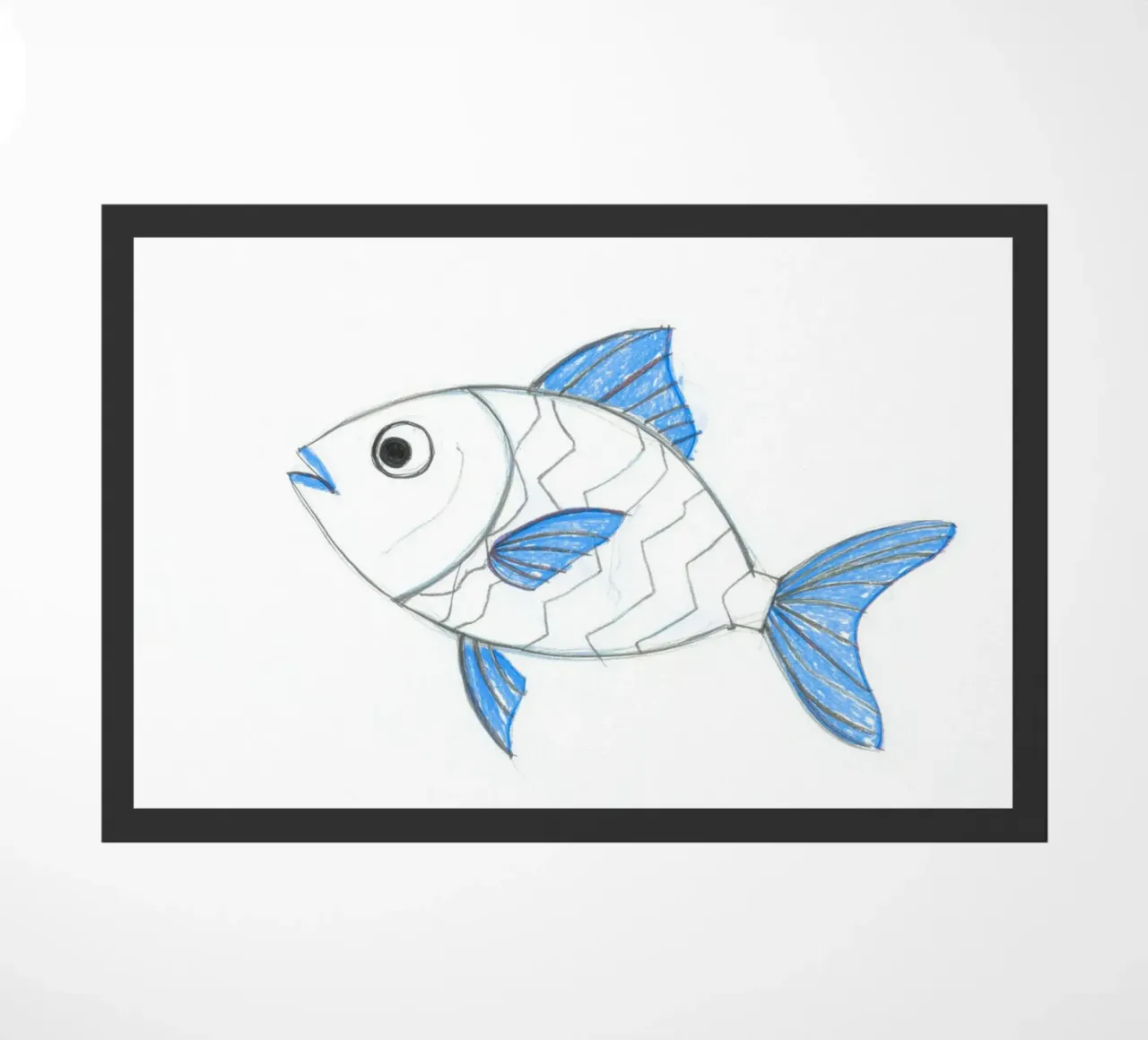 Fishtime deurmat van Tabea Jule