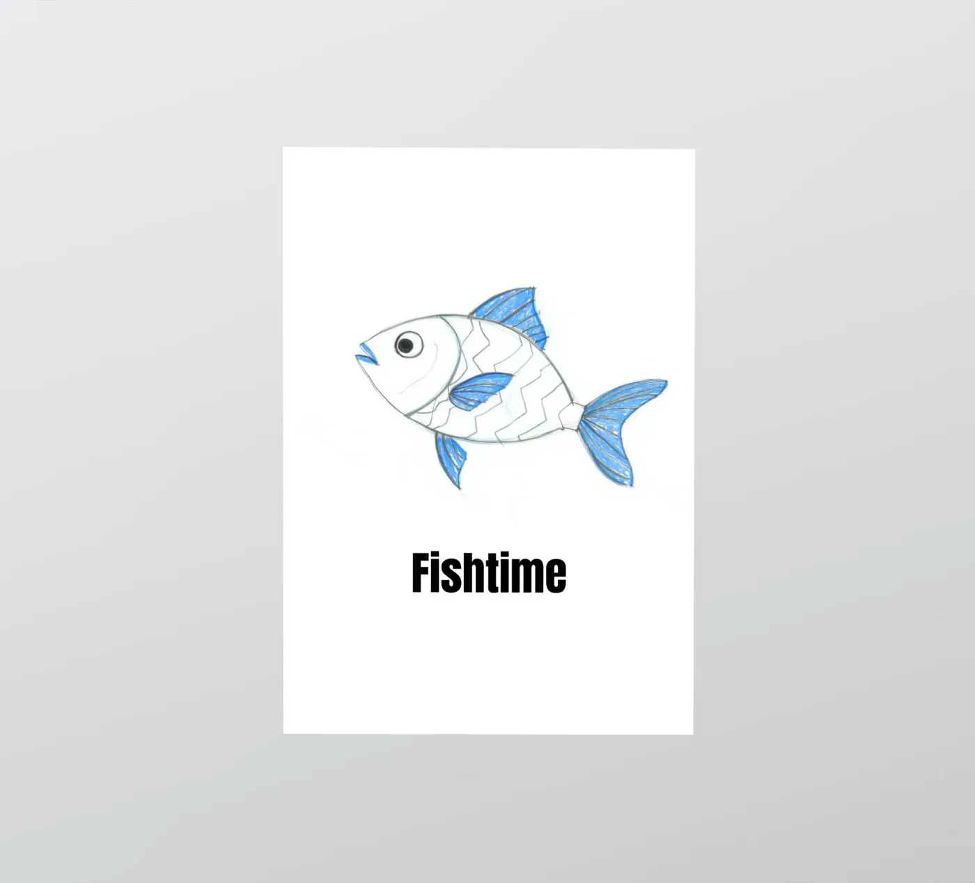 Fishtime sticker by Tabea Jule