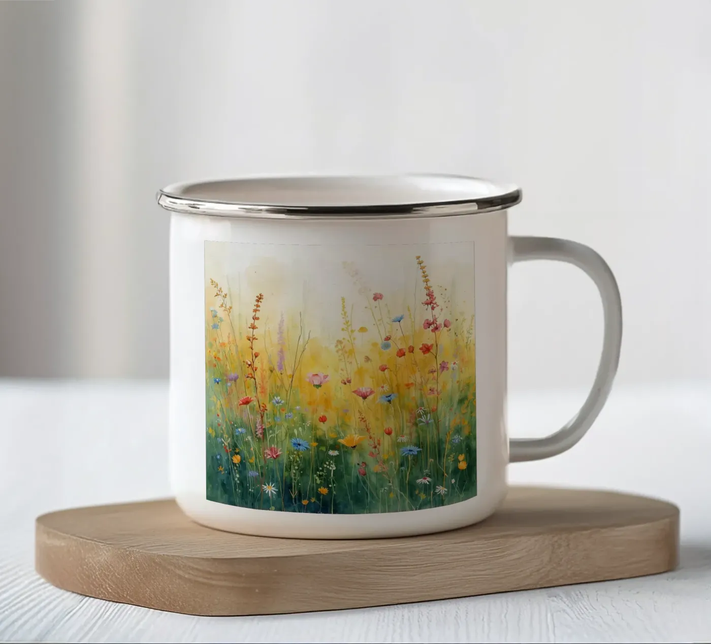 Springtime enamel mug by NorthLine