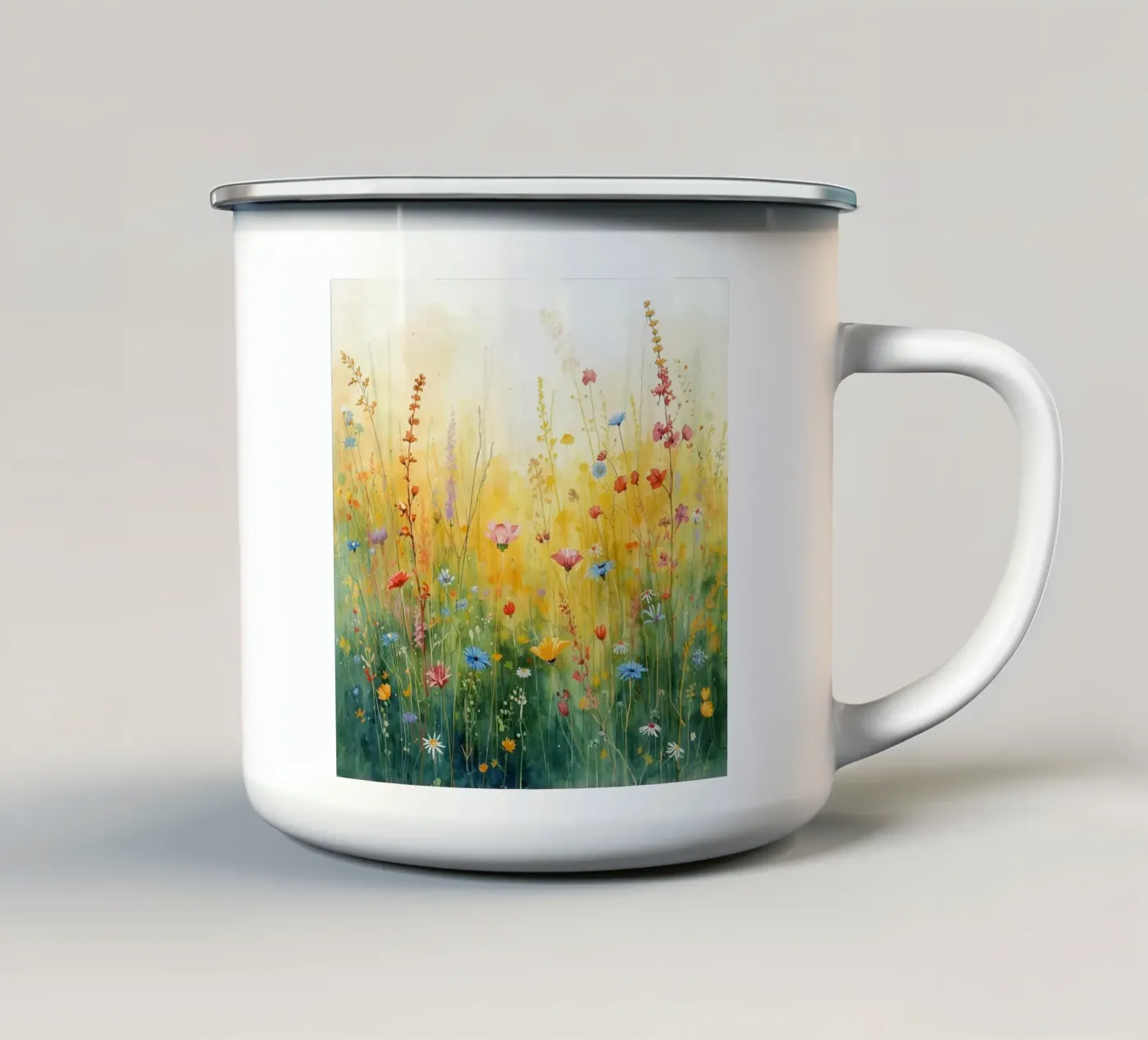 Springtime enamel mug by NorthLine