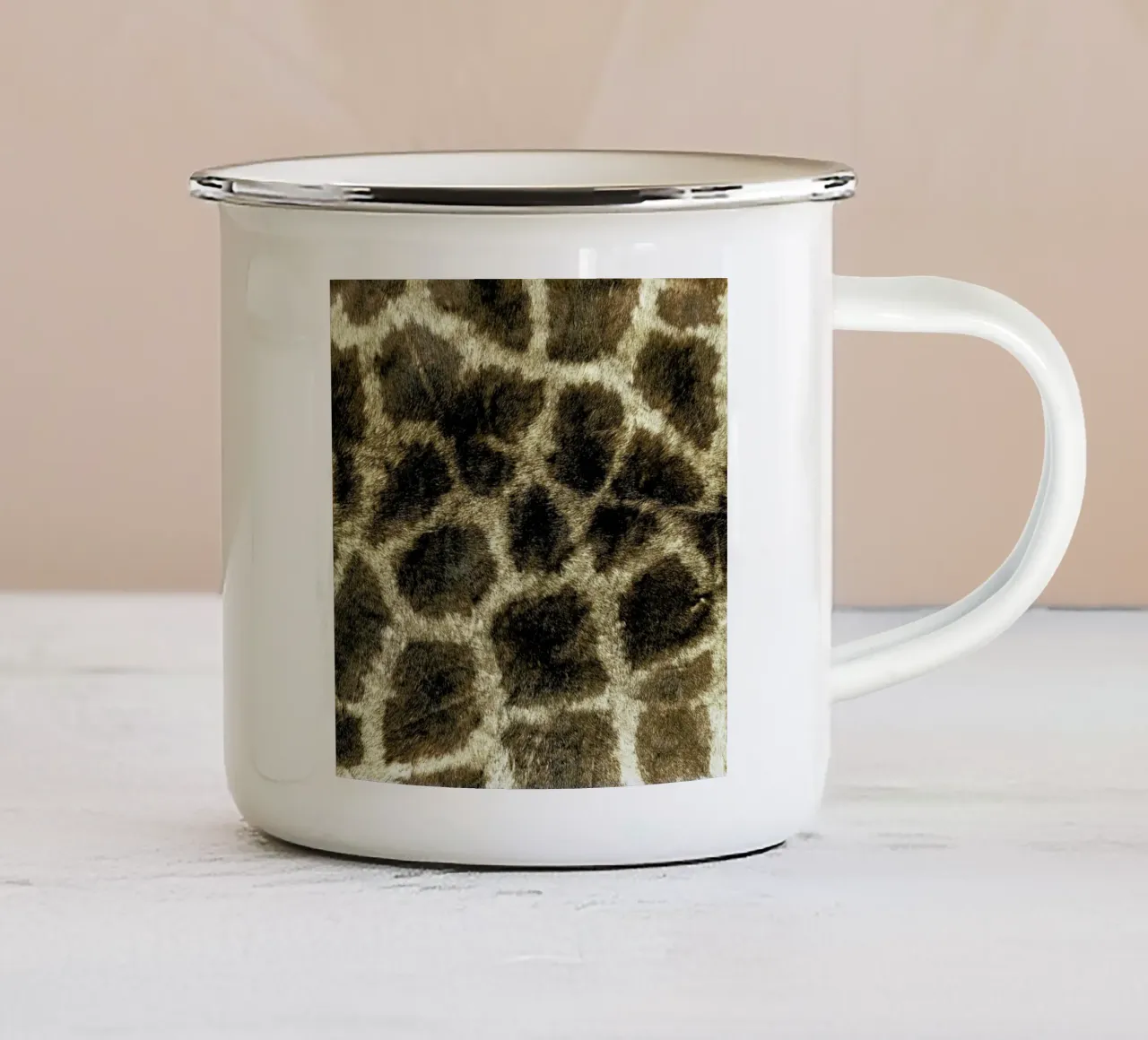 Giraffe tazza in smalto da Ballack Art House