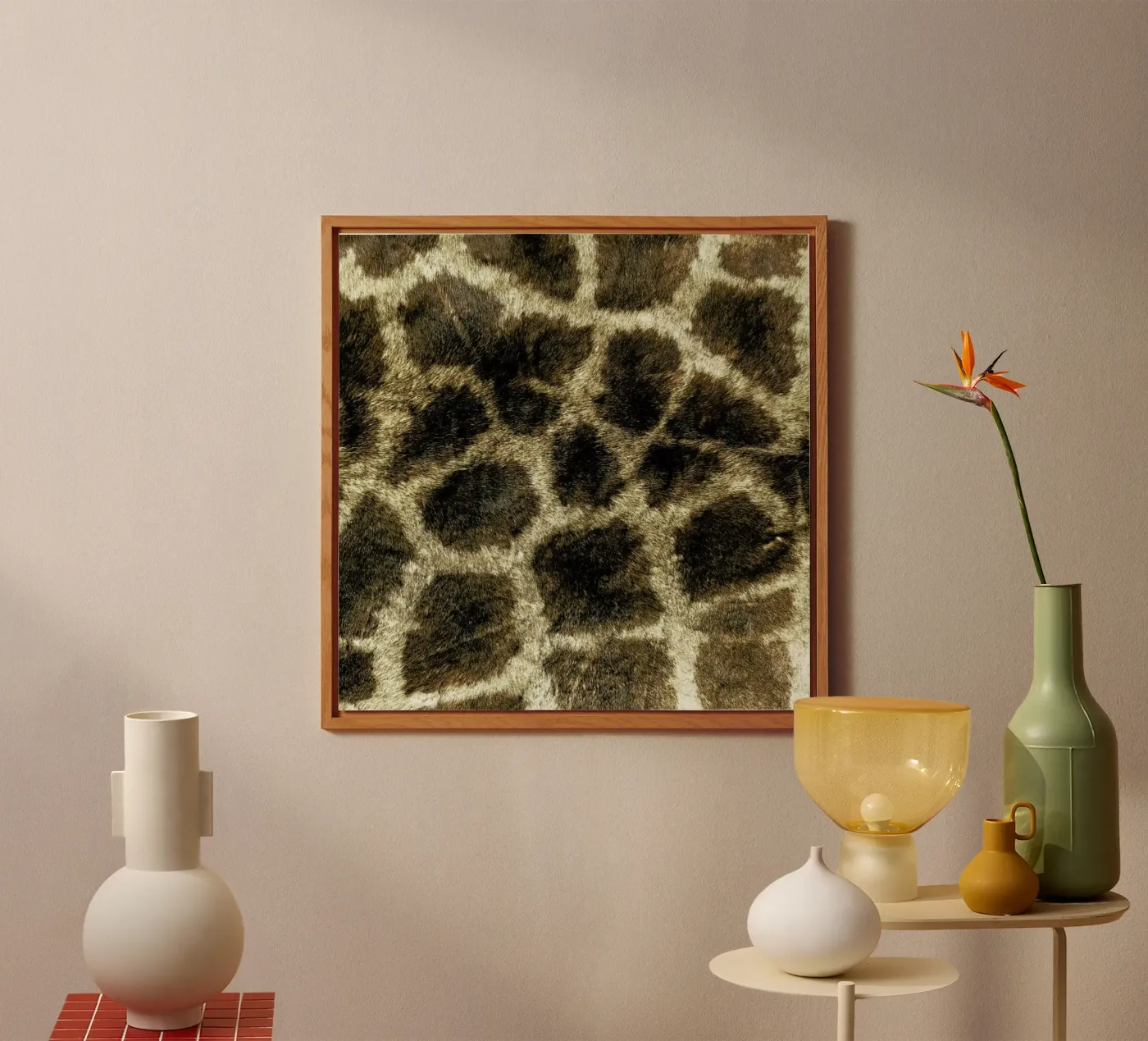 Giraffe forex-plaat van Ballack Art House