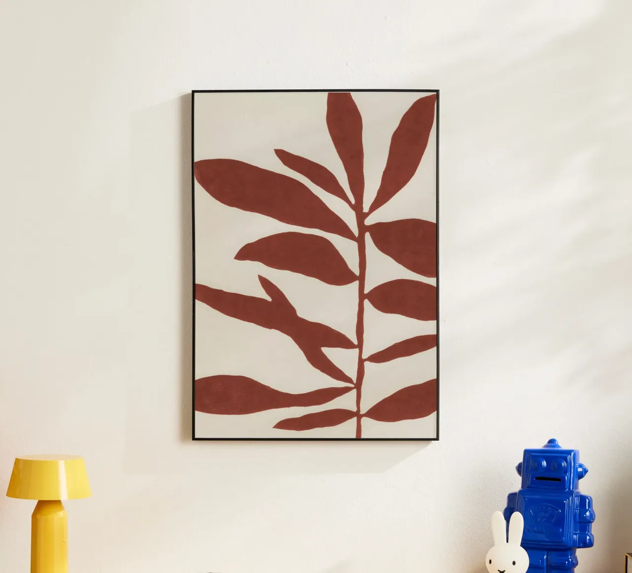 Ramo Linocut #3 / Rosso zafferano alluminio dibond da Alisa Galitsyna