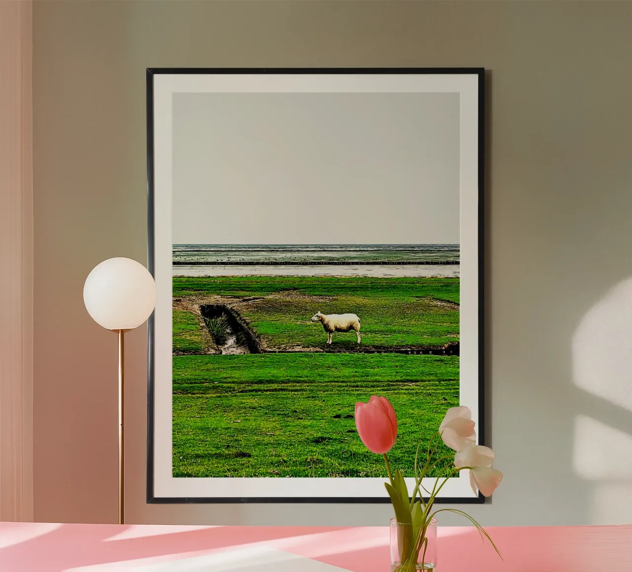 Pecora sulla diga poster da Okular