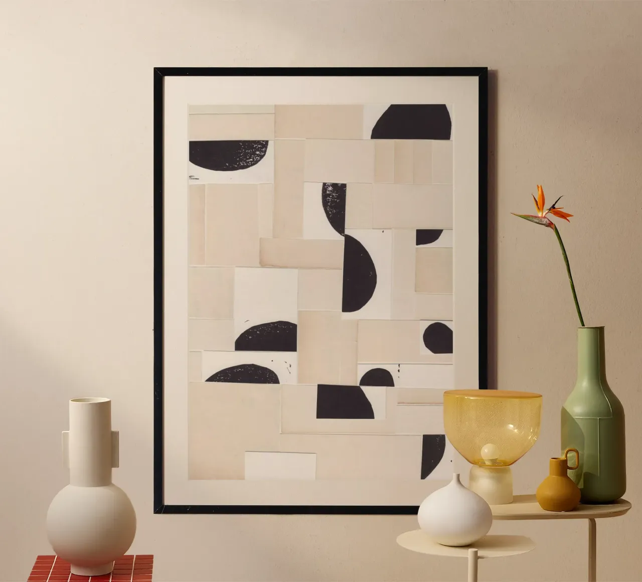Geometric Moonscape hahnemühle by Alisa Galitsyna