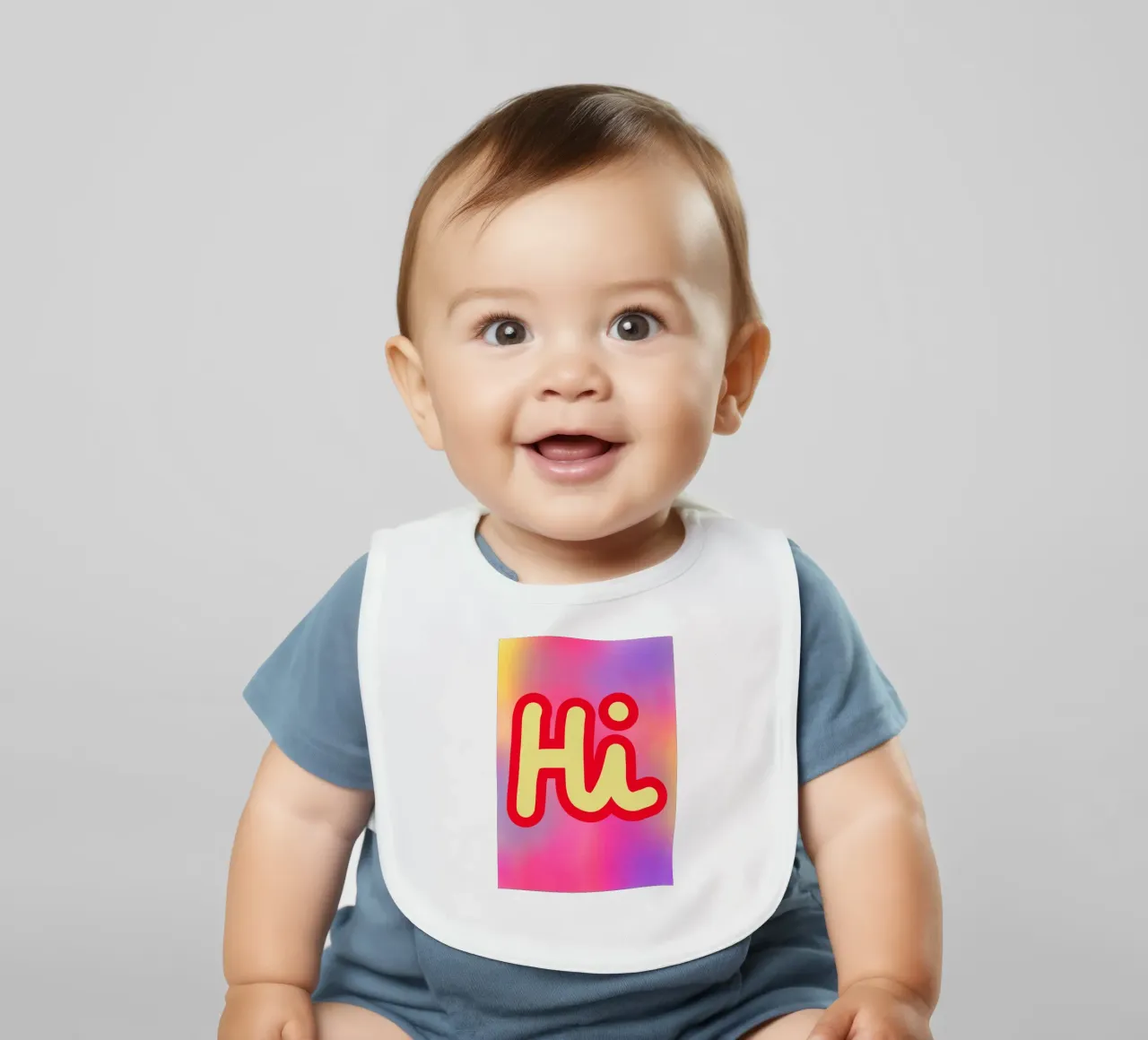 Hi - Gradient Babylätzchen von BAINAI QUOTES