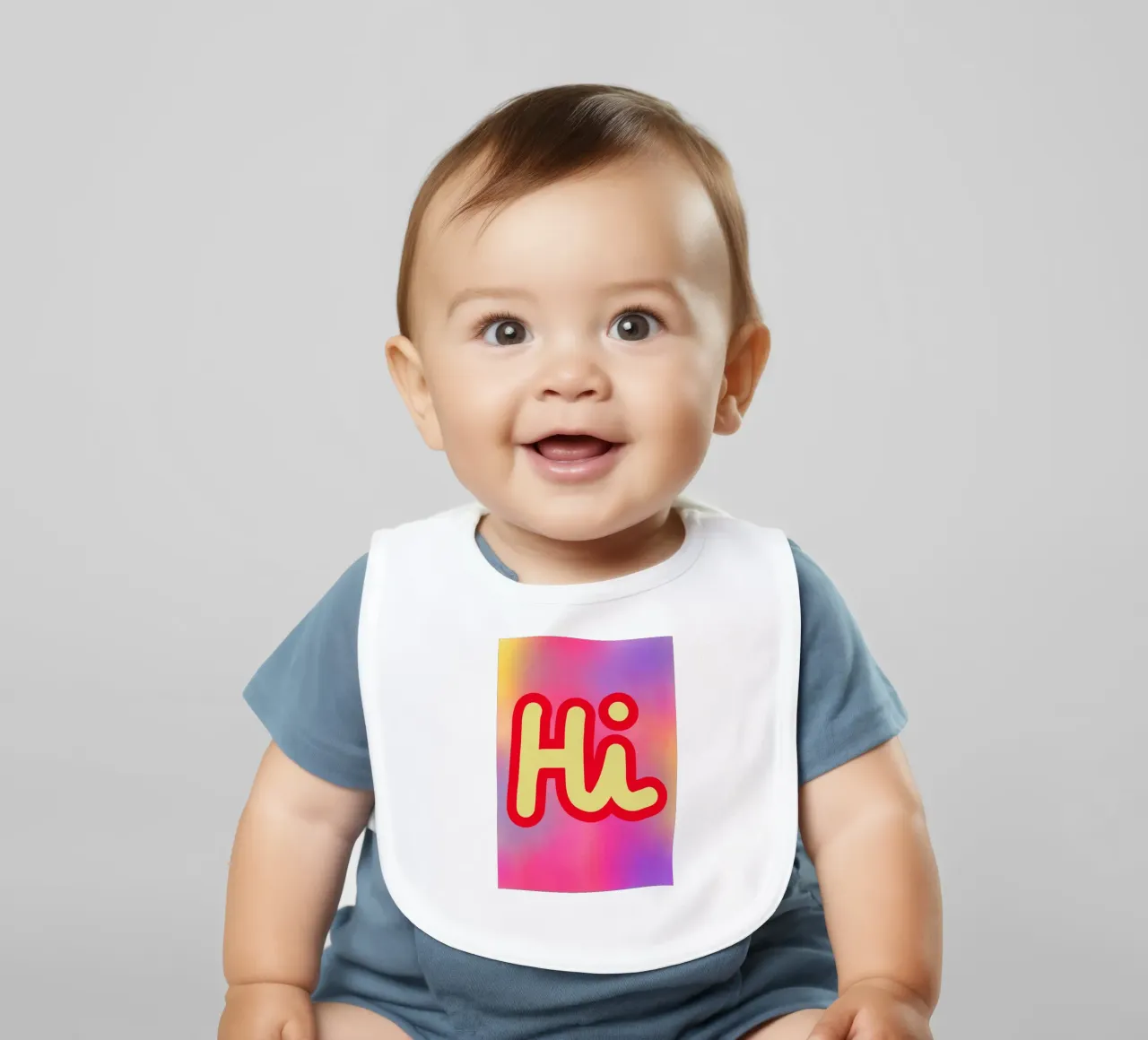 Hi - Gradient Babylätzchen von BAINAI QUOTES