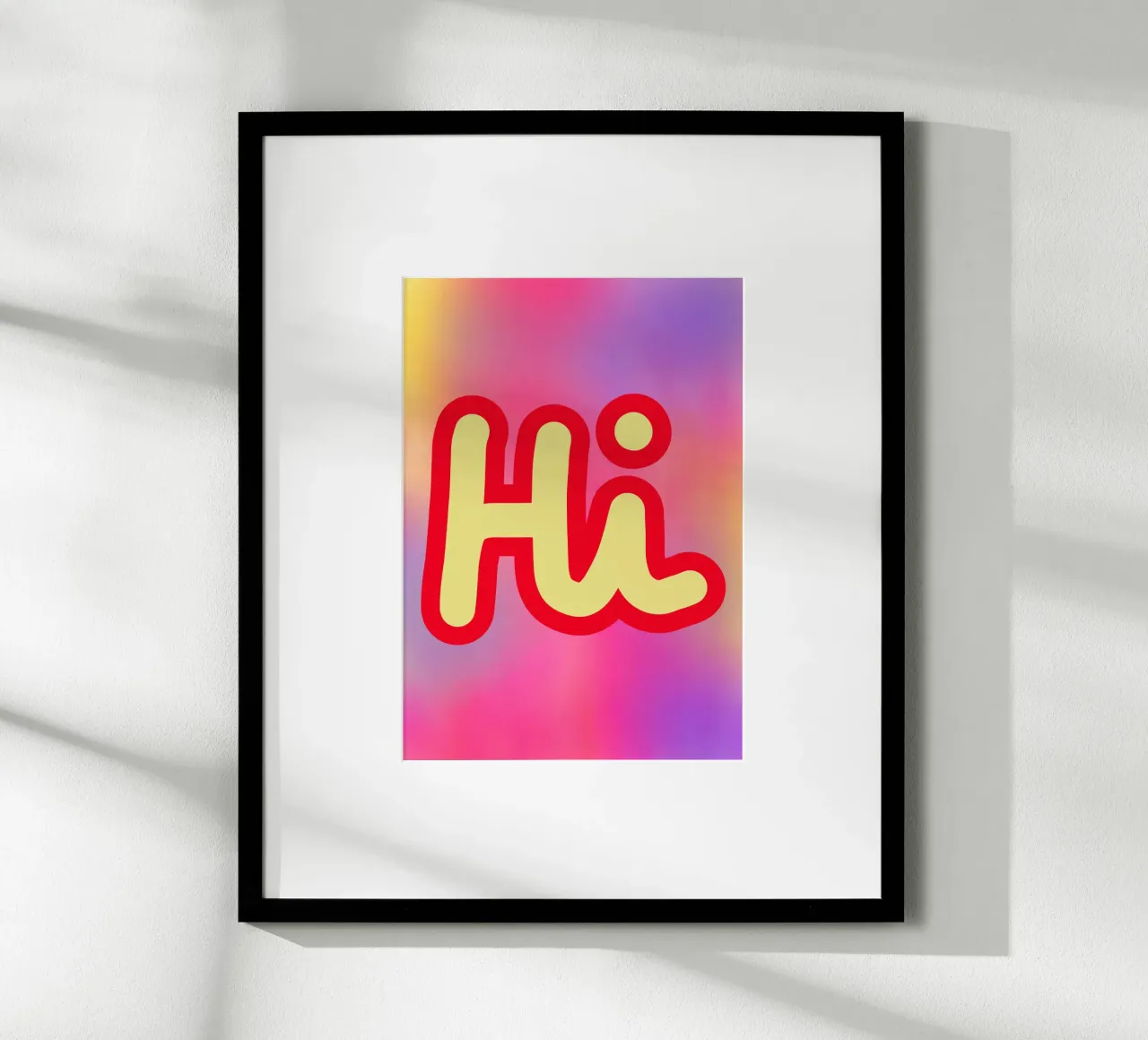 Hi - Gradient poster da BAINAI QUOTES