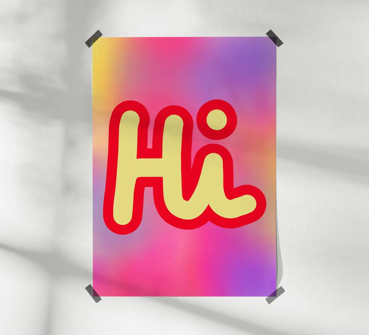 Hi - Gradient poster da BAINAI QUOTES